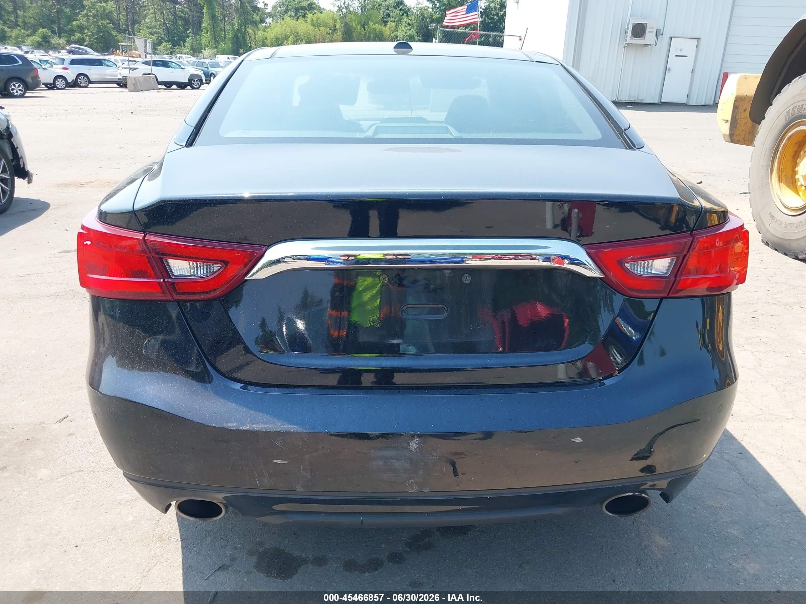 2018 Nissan Maxima 3.5 Sl Black vin: 1N4AA6APXJC383905