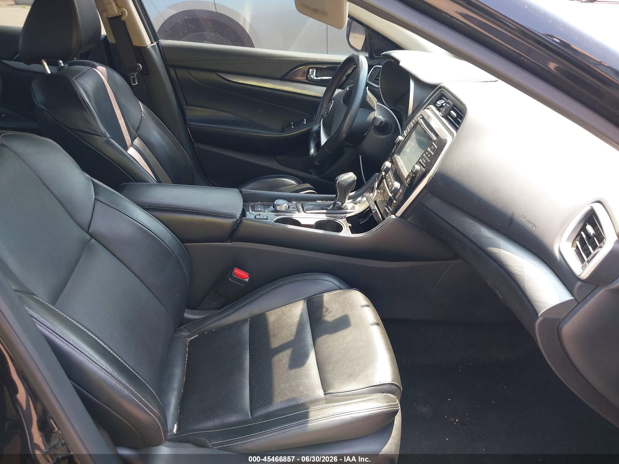 2018 Nissan Maxima 3.5 Sl Black vin: 1N4AA6APXJC383905