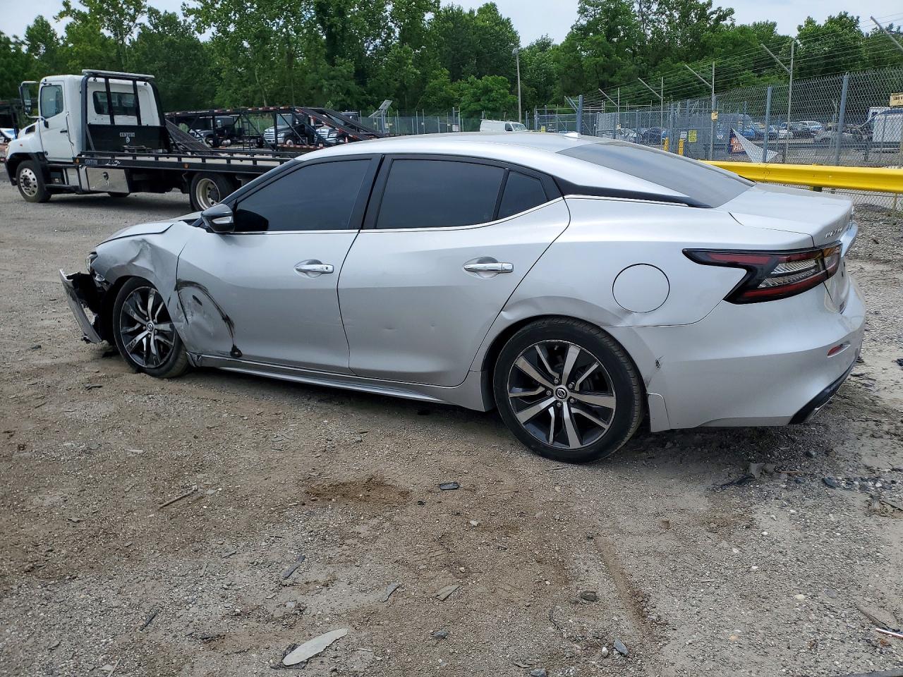 2019 Nissan Maxima 3.5 Sv Silver vin: 1N4AA6AV0KC360813