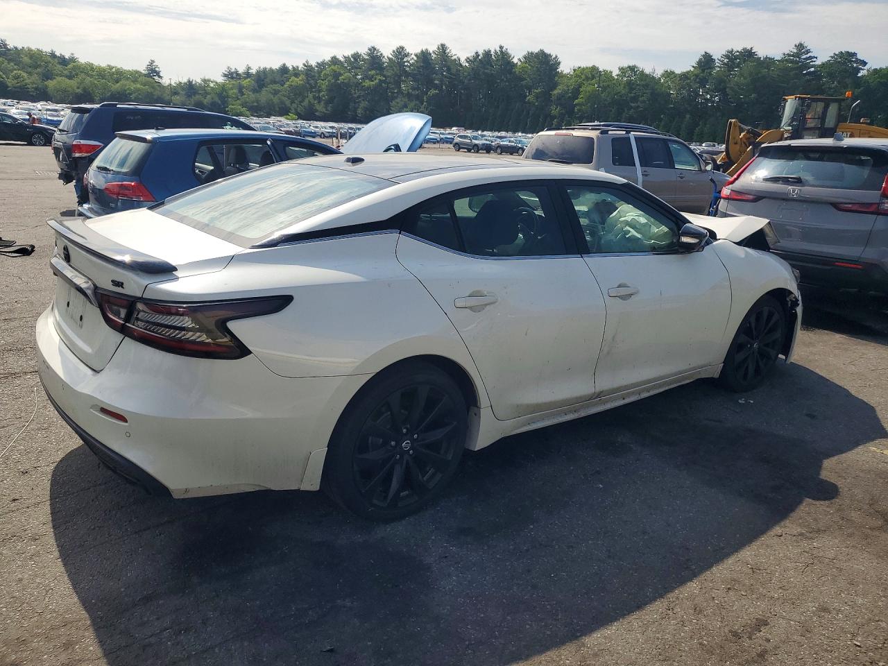 2019 Nissan Maxima 3.5 Sr White vin: 1N4AA6AV0KC375649