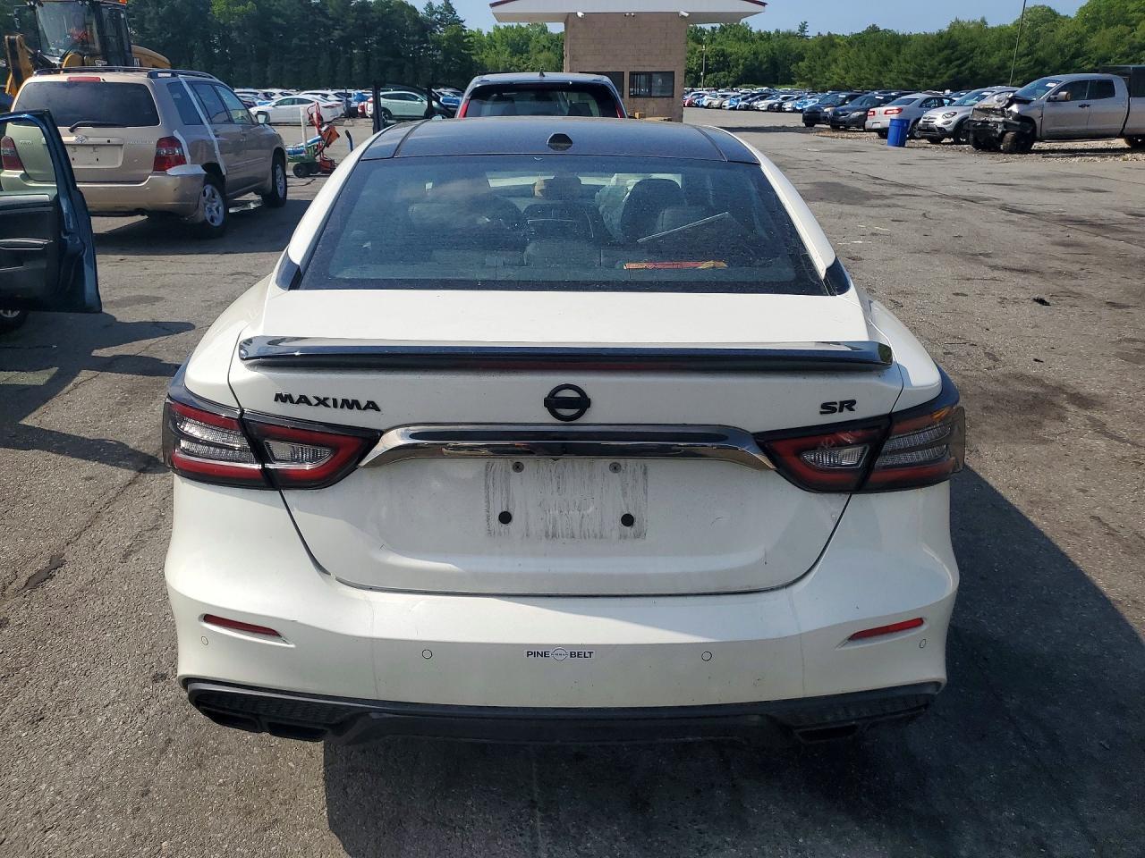 2019 Nissan Maxima 3.5 Sr White vin: 1N4AA6AV0KC375649