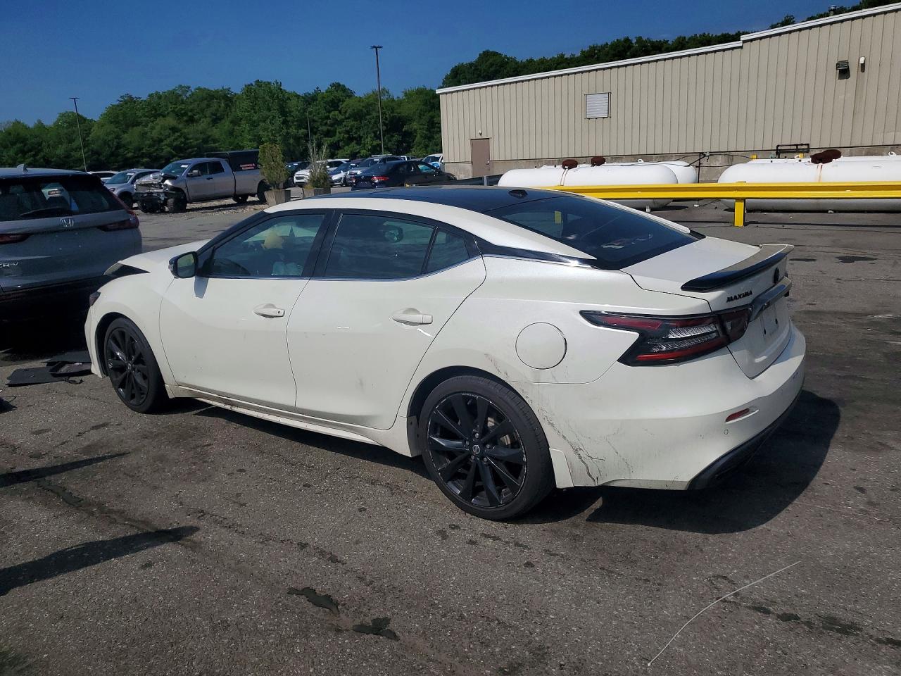 2019 Nissan Maxima 3.5 Sr White vin: 1N4AA6AV0KC375649