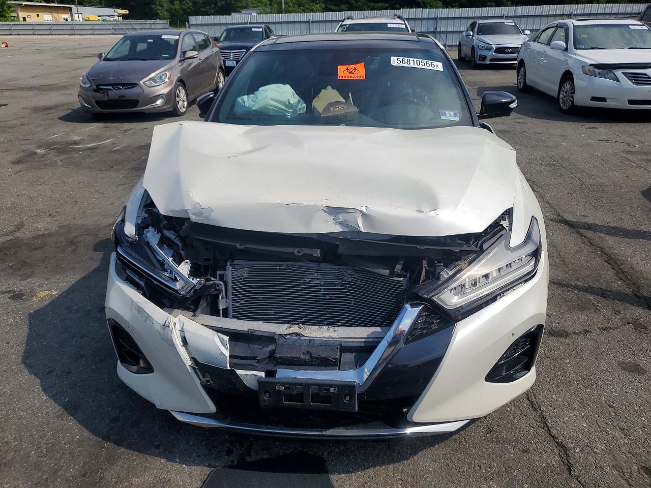2019 Nissan Maxima 3.5 Sr White vin: 1N4AA6AV0KC375649