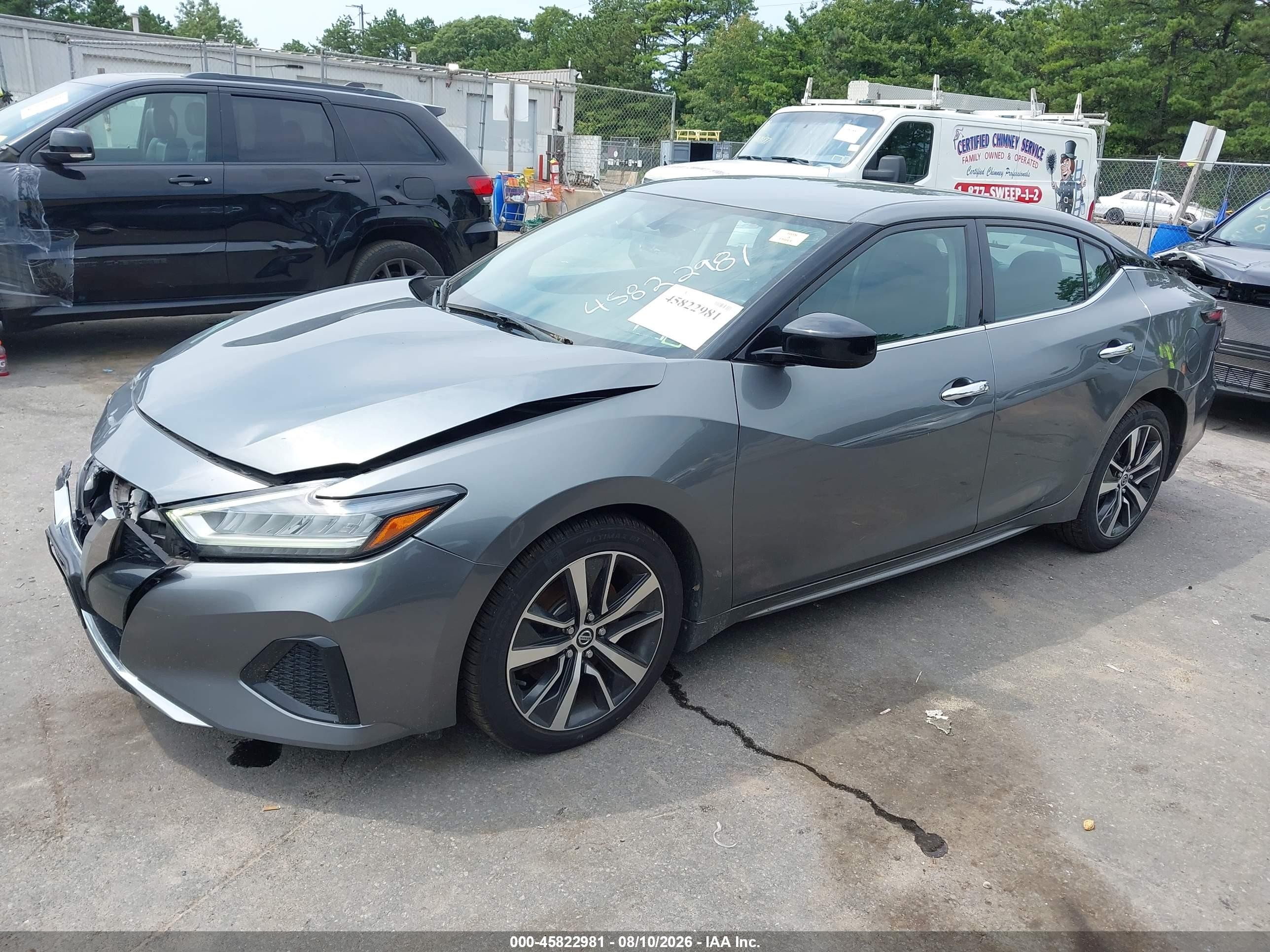 2019 Nissan Maxima 3.5 S Gray vin: 1N4AA6AV5KC365716