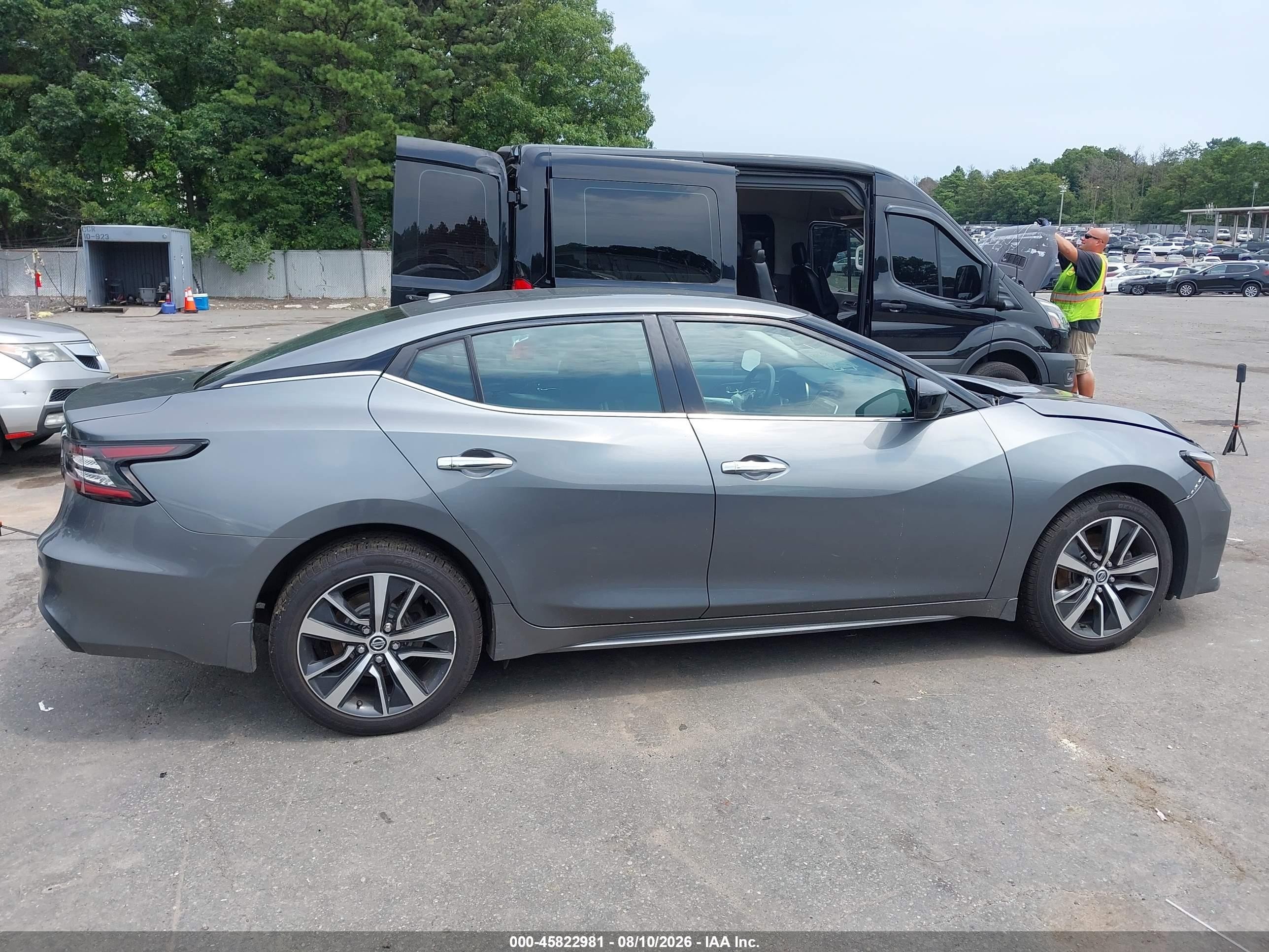 2019 Nissan Maxima 3.5 S Gray vin: 1N4AA6AV5KC365716