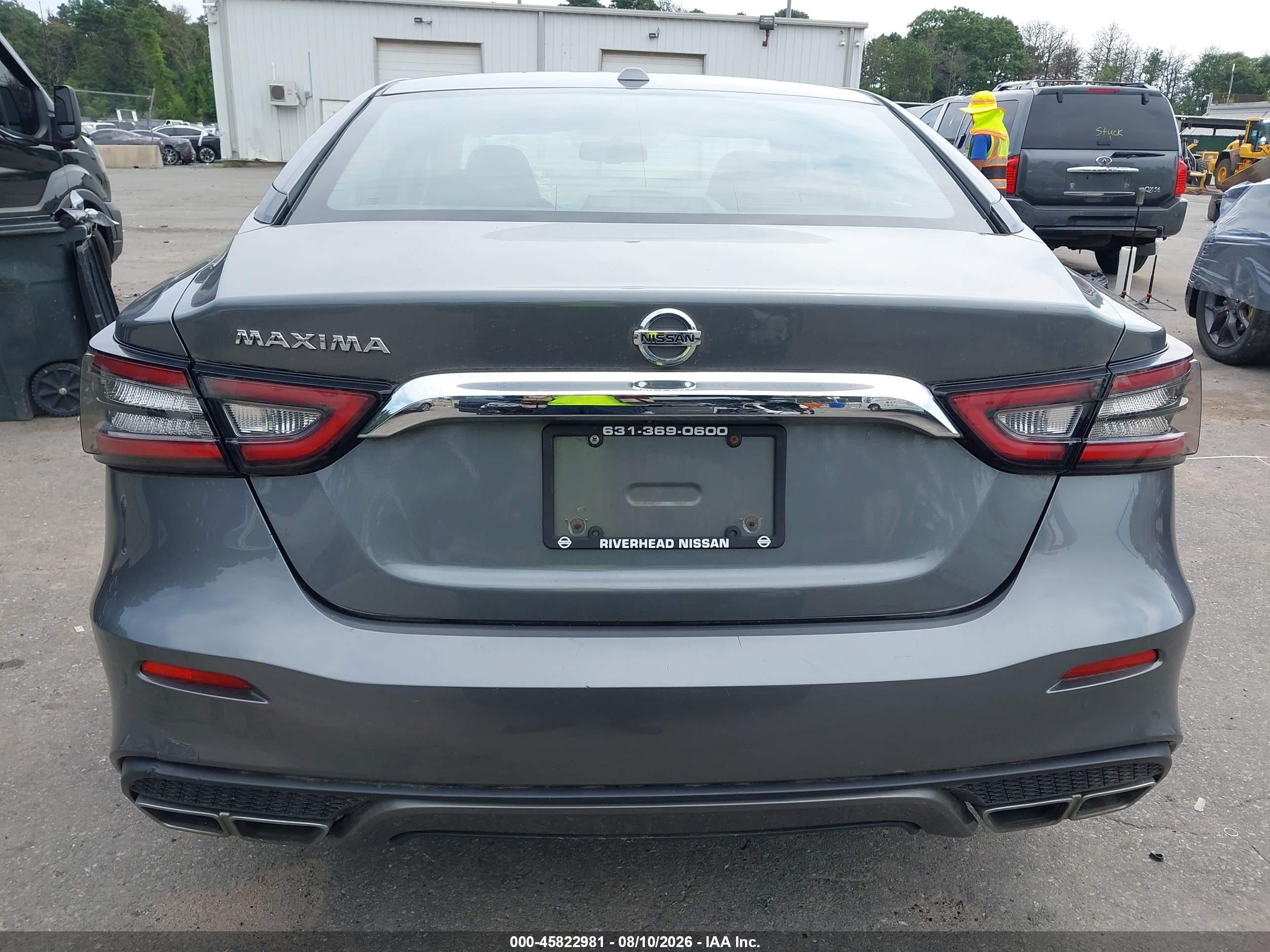 2019 Nissan Maxima 3.5 S Gray vin: 1N4AA6AV5KC365716