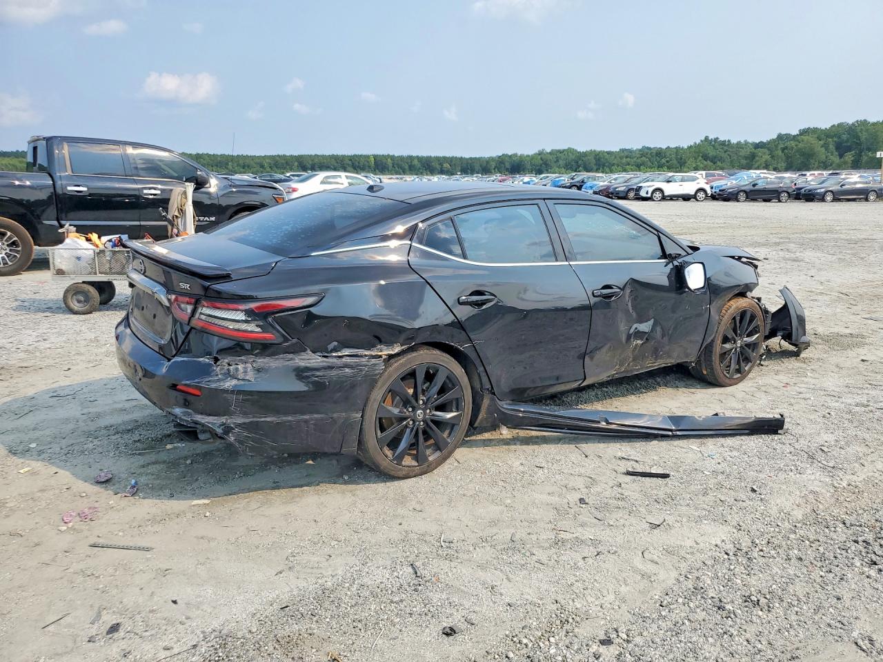 2019 Nissan Maxima 3.5 Sr Black vin: 1N4AA6AV8KC376841
