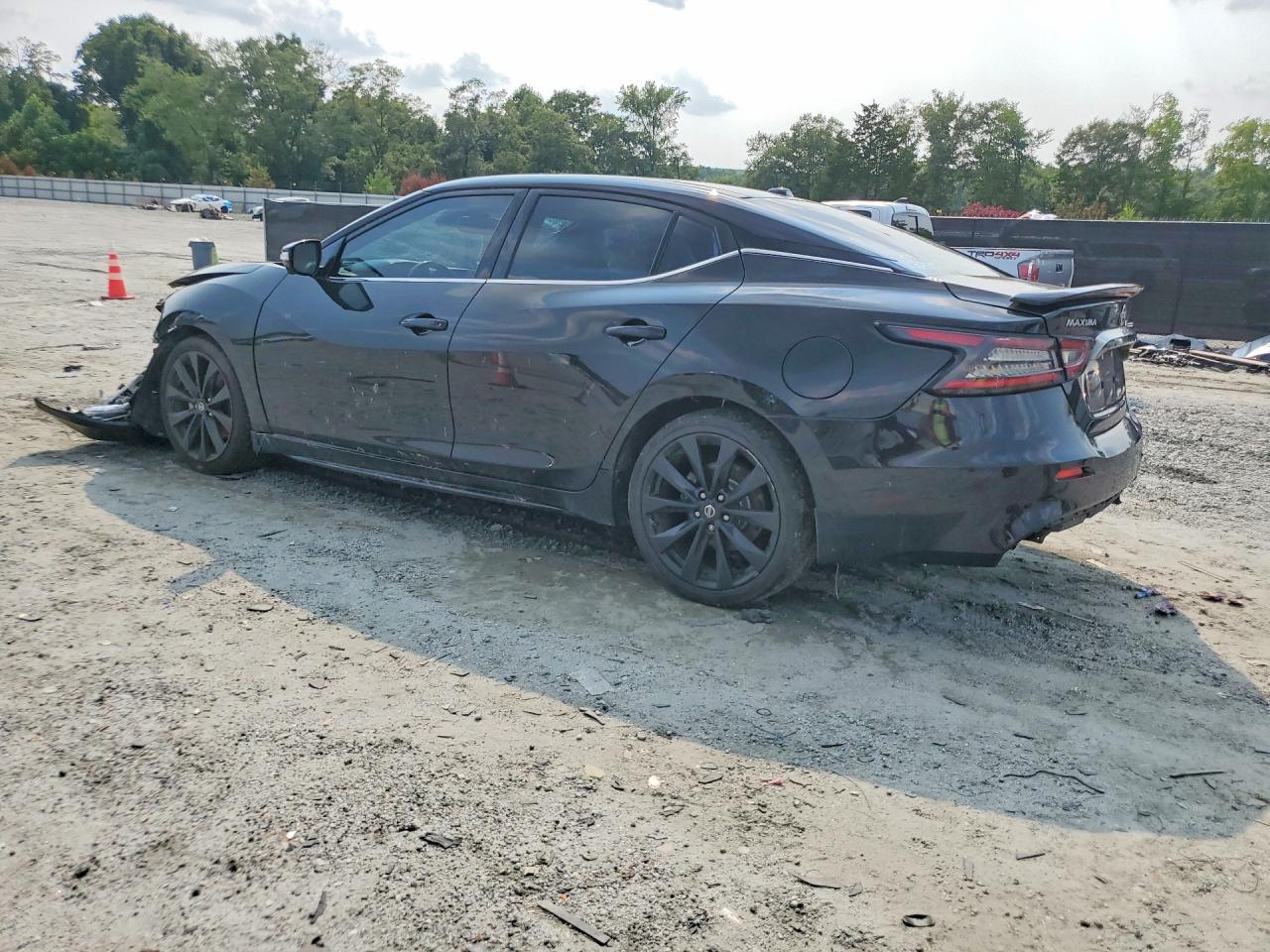 2019 Nissan Maxima 3.5 Sr Black vin: 1N4AA6AV8KC376841