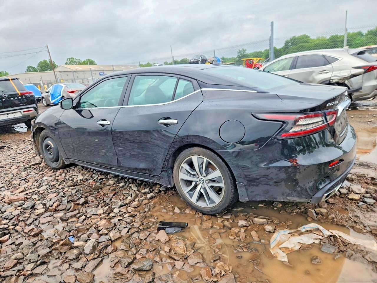2019 Nissan Maxima 3.5 Sl Black vin: 1N4AA6AV8KC377858