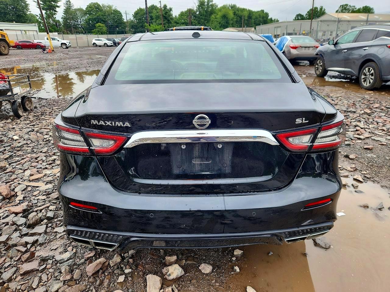 2019 Nissan Maxima 3.5 Sl Black vin: 1N4AA6AV8KC377858