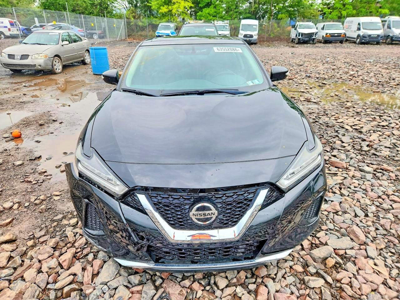 2019 Nissan Maxima 3.5 Sl Black vin: 1N4AA6AV8KC377858