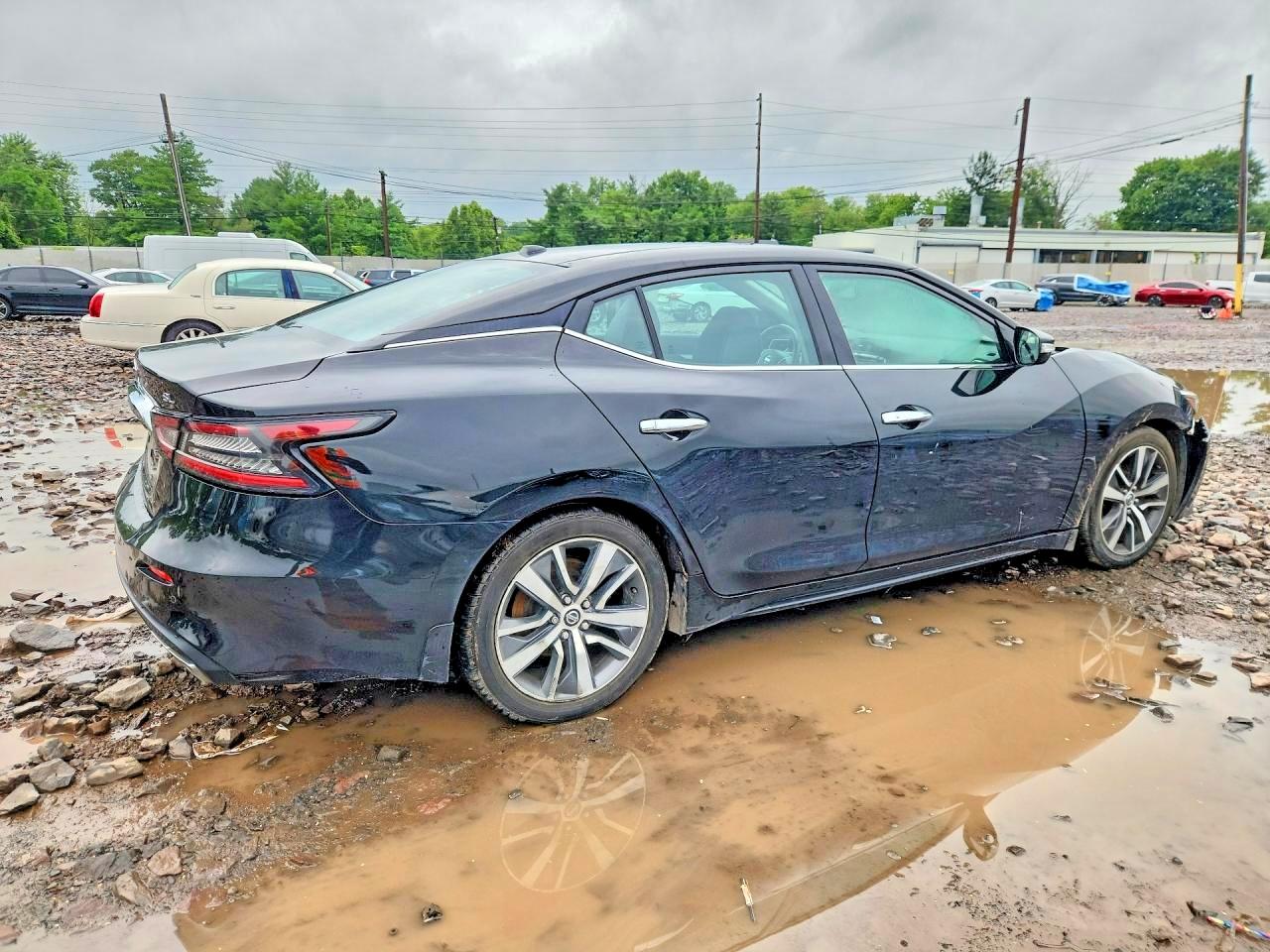 2019 Nissan Maxima 3.5 Sl Black vin: 1N4AA6AV8KC377858