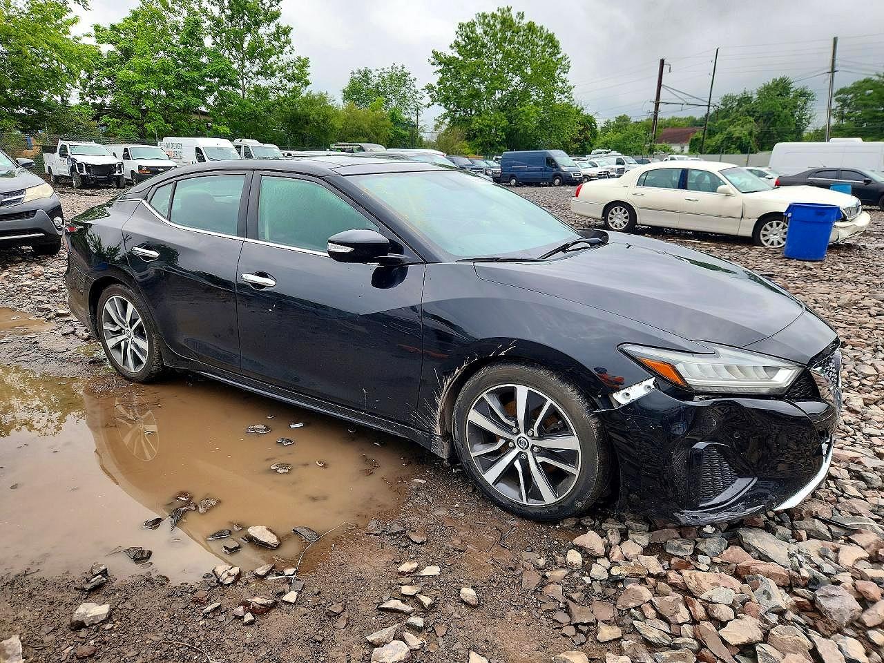 2019 Nissan Maxima 3.5 Sl Black vin: 1N4AA6AV8KC377858