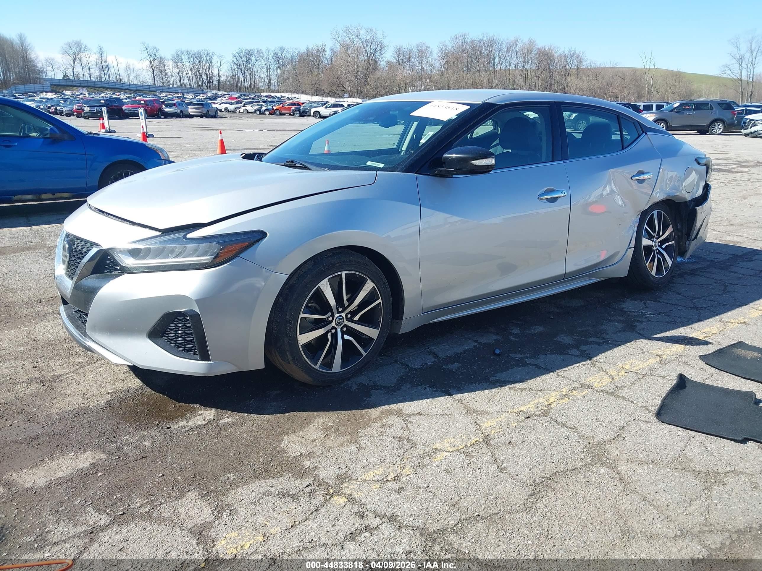 2021 Nissan Maxima Sv Xtronic Cvt Серебряный vin: 1N4AA6CV1MC513862