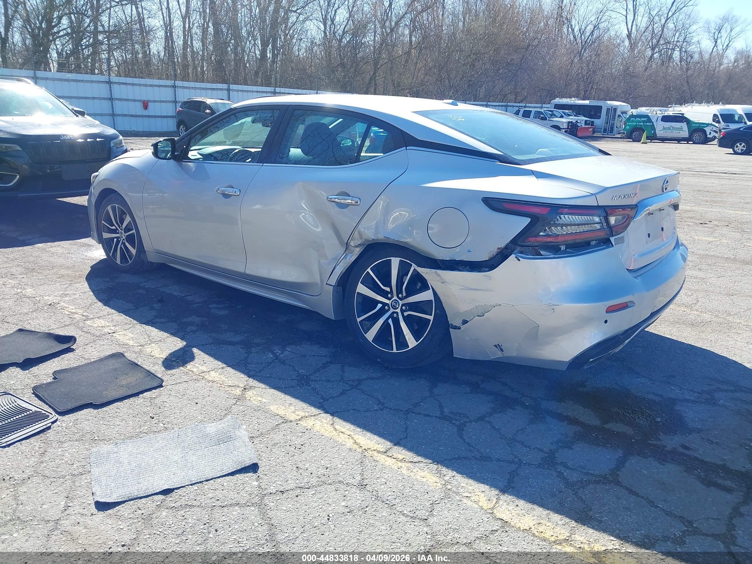 2021 Nissan Maxima Sv Xtronic Cvt Серебряный vin: 1N4AA6CV1MC513862