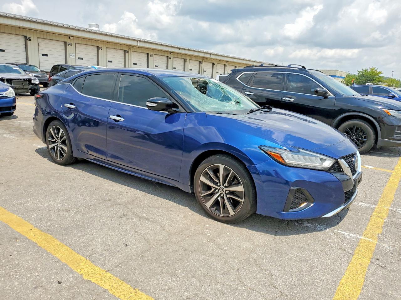 2021 Nissan Maxima Sv Blue vin: 1N4AA6CV4MC504427