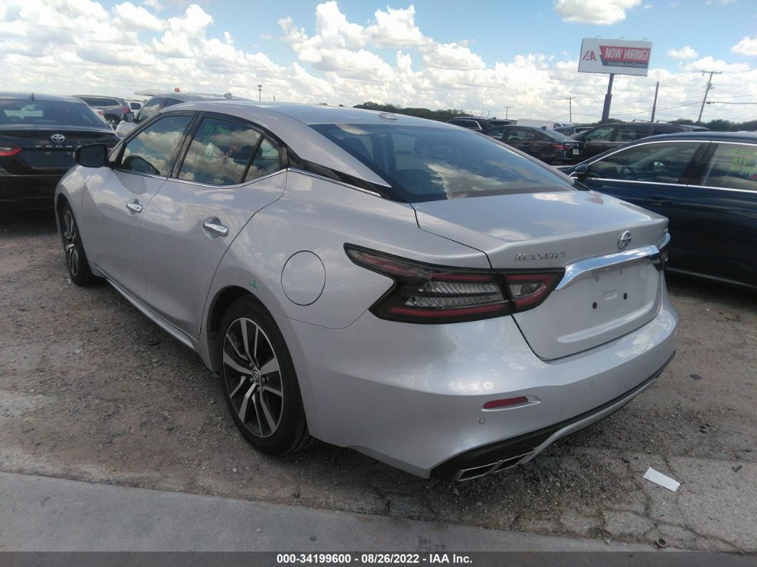 2021 Nissan Maxima Sv Silver vin: 1N4AA6CV4MC513855