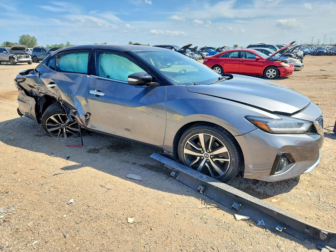 2021 Nissan Maxima Sv Серый vin: 1N4AA6CV4MC514276