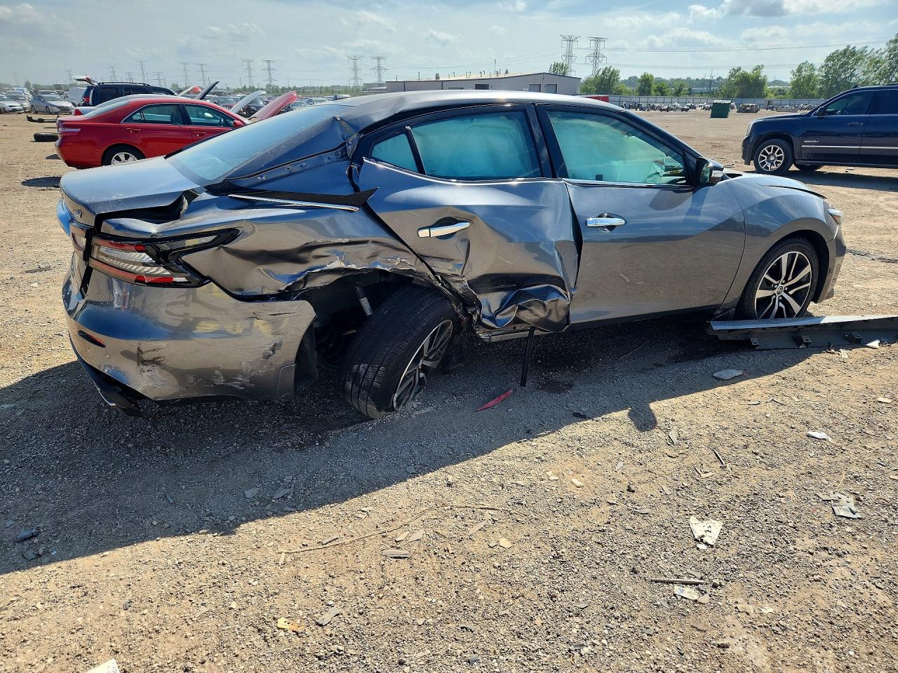 2021 Nissan Maxima Sv Серый vin: 1N4AA6CV4MC514276