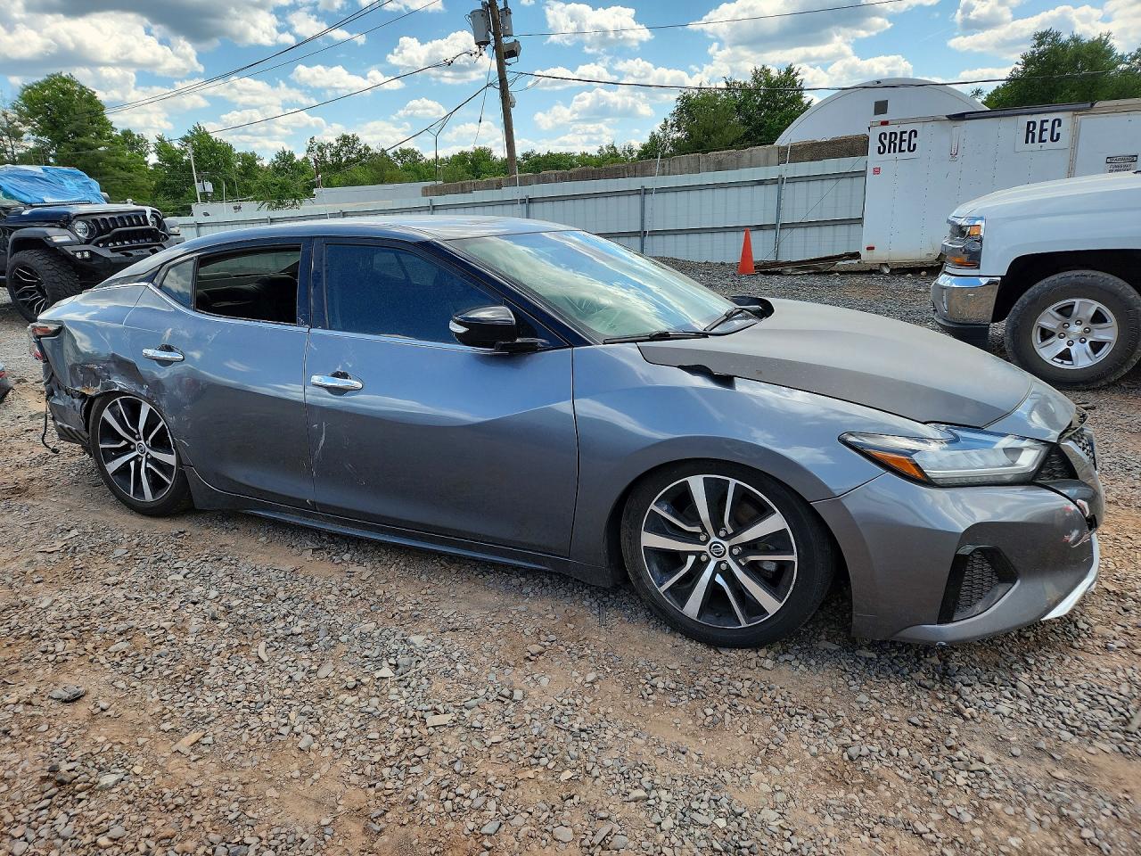 2021 Nissan Maxima Sv Gray vin: 1N4AA6CV5MC504355