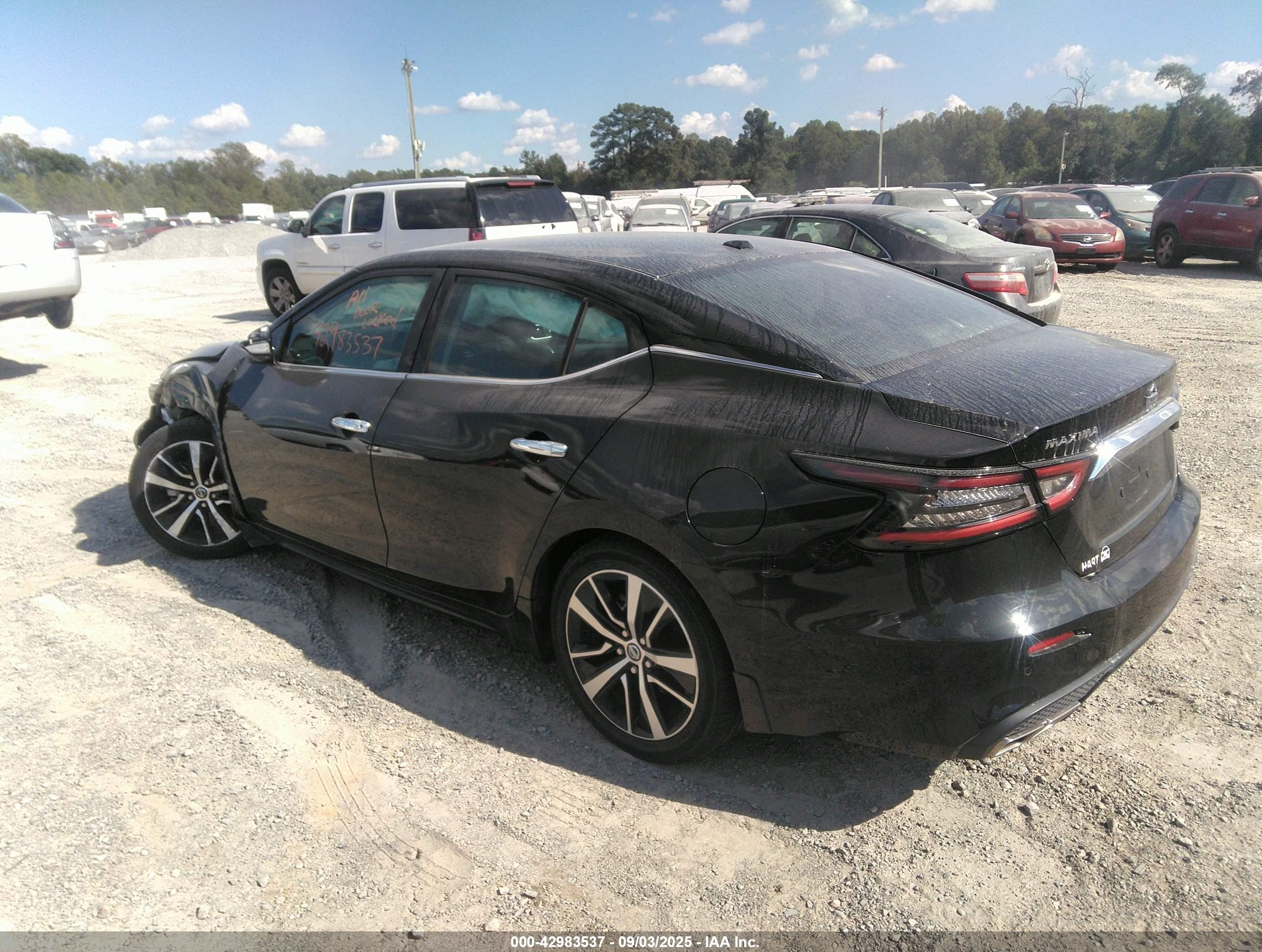 2021 Nissan Maxima Sv Xtronic Cvt Черный vin: 1N4AA6CV5MC509829
