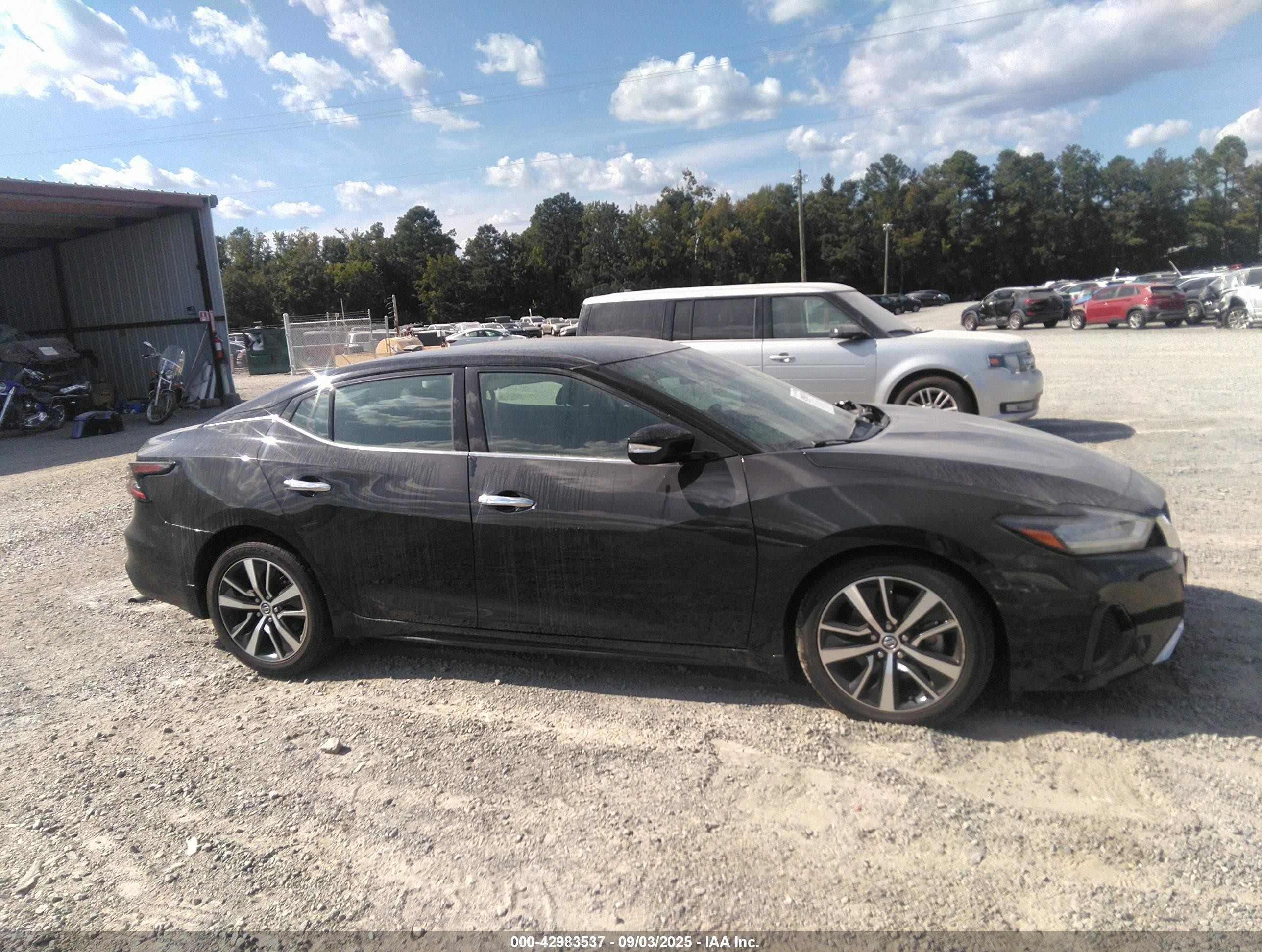 2021 Nissan Maxima Sv Xtronic Cvt Черный vin: 1N4AA6CV5MC509829