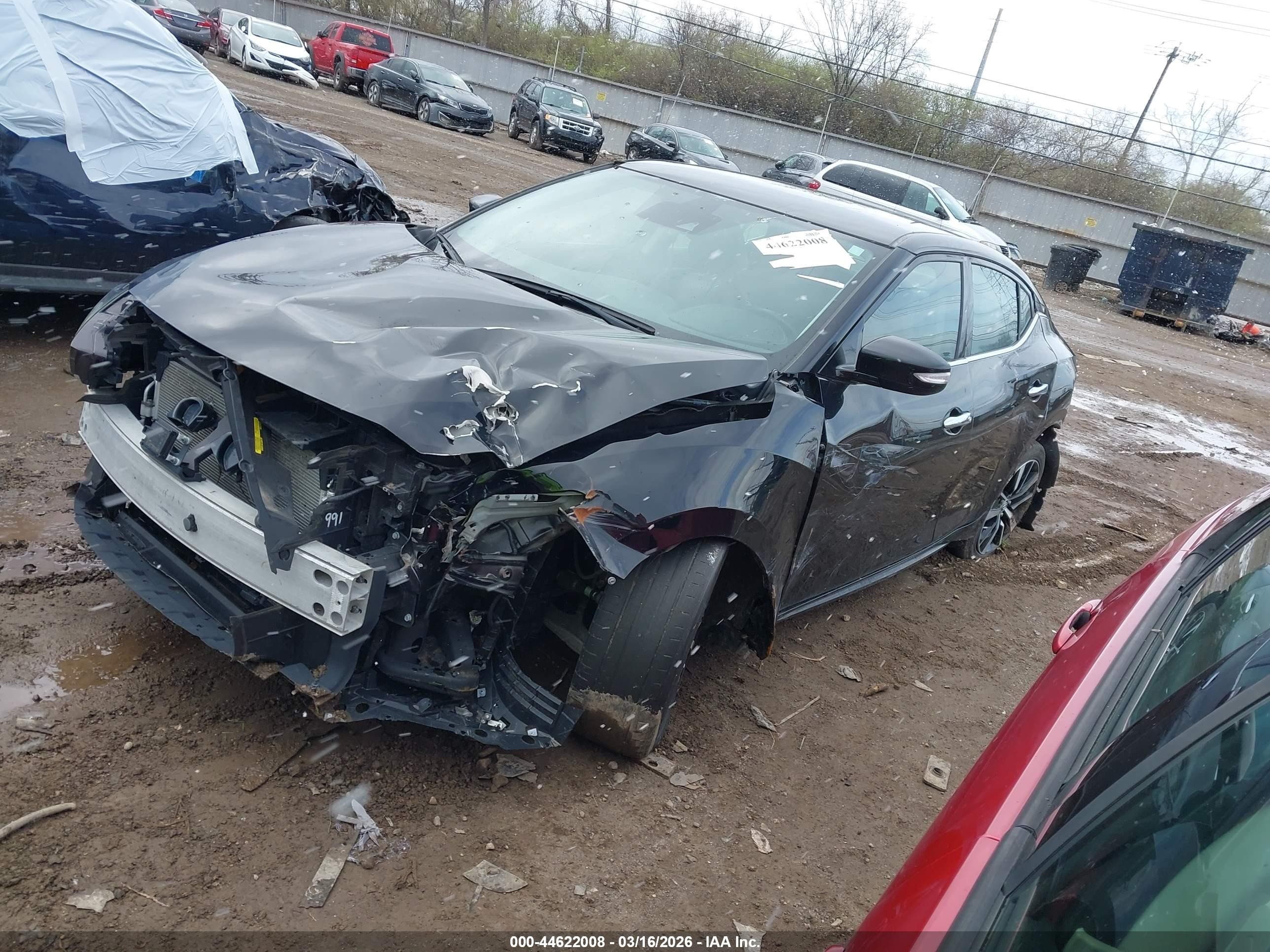 2021 Nissan Maxima Sv Xtronic Cvt Black vin: 1N4AA6CV7MC504437
