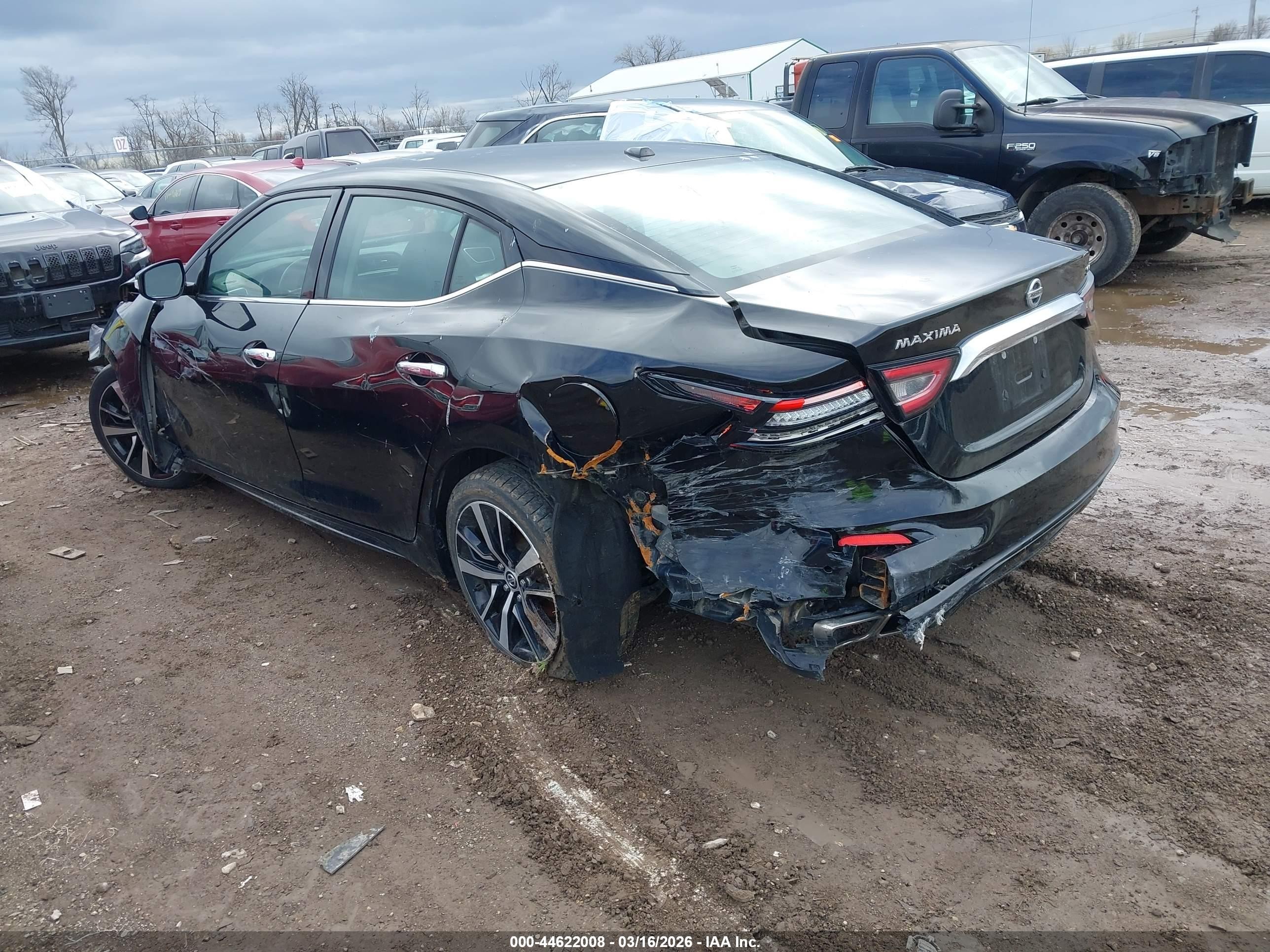 2021 Nissan Maxima Sv Xtronic Cvt Black vin: 1N4AA6CV7MC504437