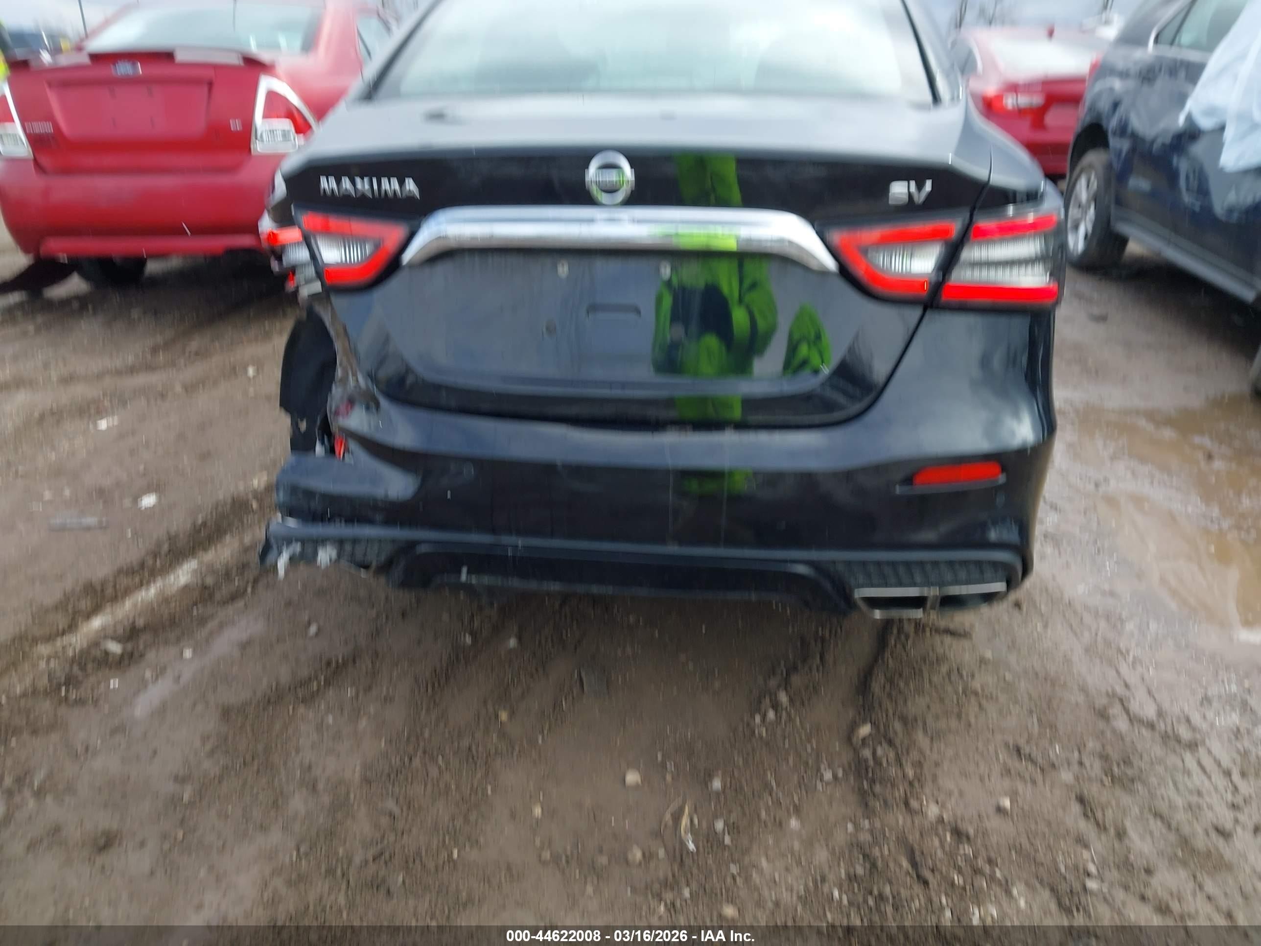 2021 Nissan Maxima Sv Xtronic Cvt Black vin: 1N4AA6CV7MC504437