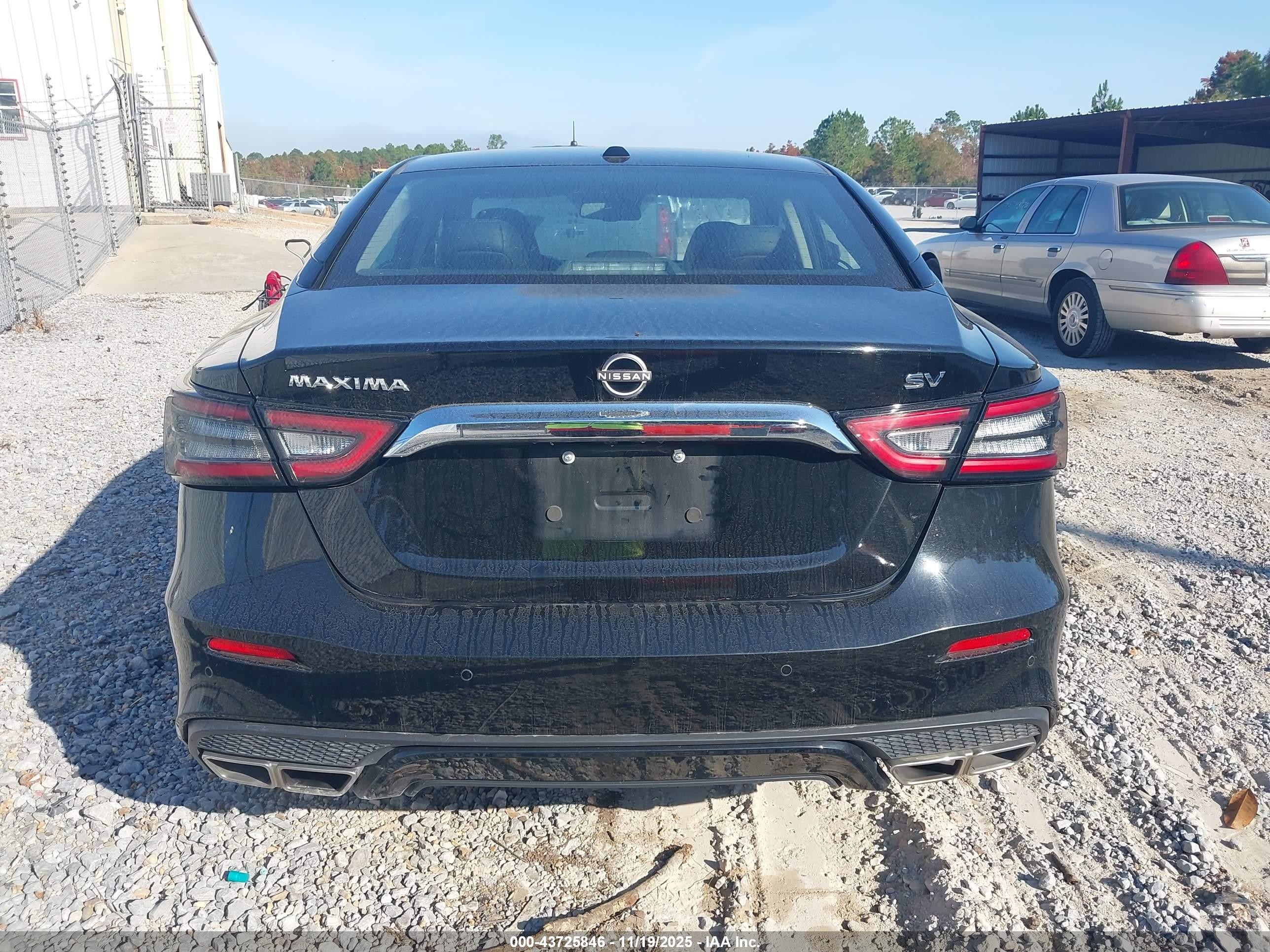 2023 Nissan Maxima Sv Xtronic Cvt Black vin: 1N4AA6CV9PC508977