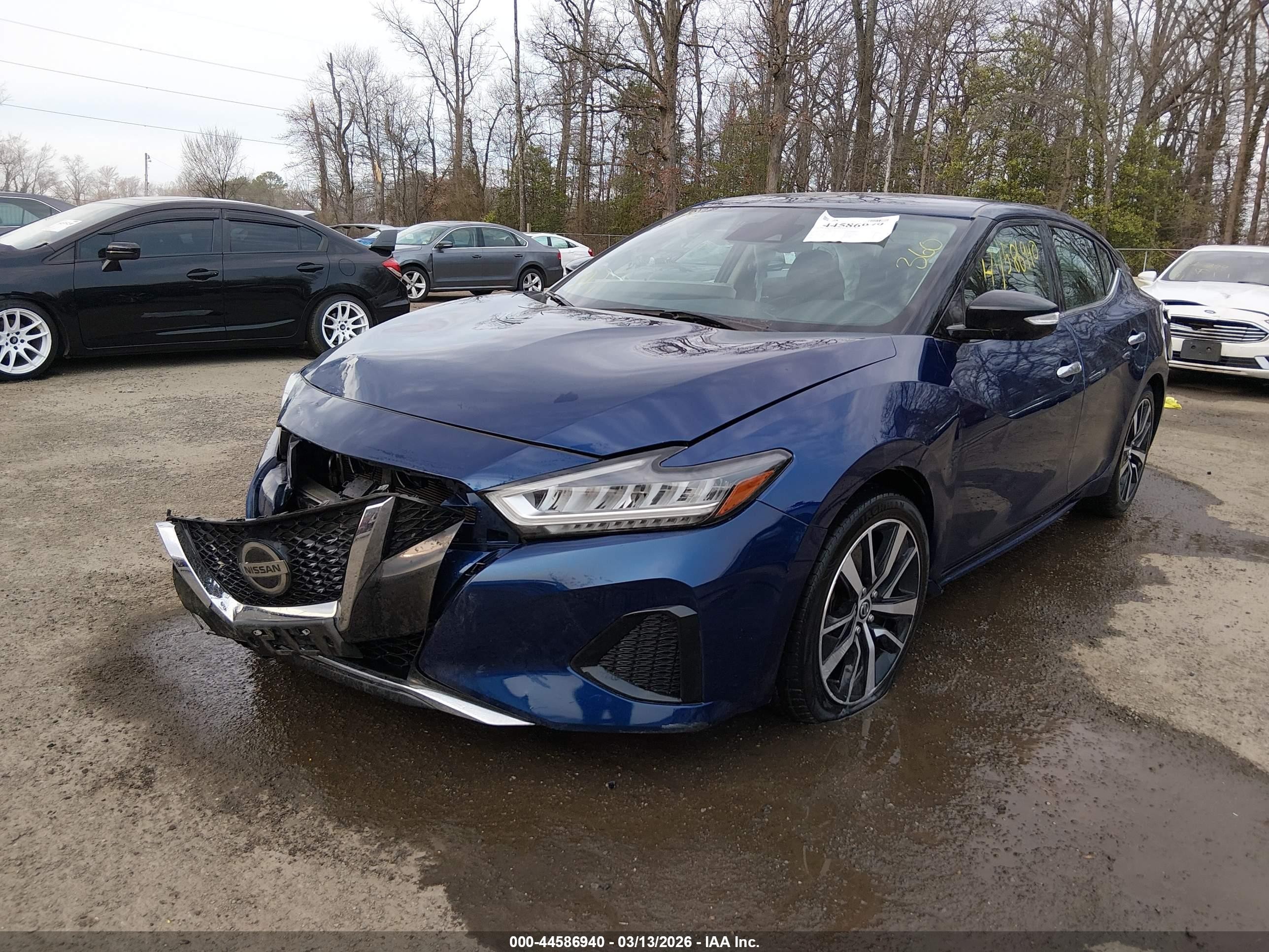 2021 Nissan Maxima Sv Xtronic Cvt Blue vin: 1N4AA6CVXMC512872