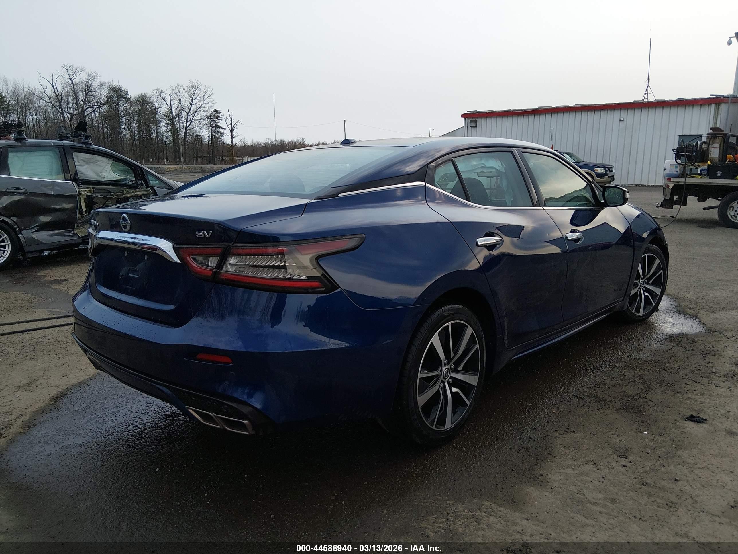 2021 Nissan Maxima Sv Xtronic Cvt Blue vin: 1N4AA6CVXMC512872