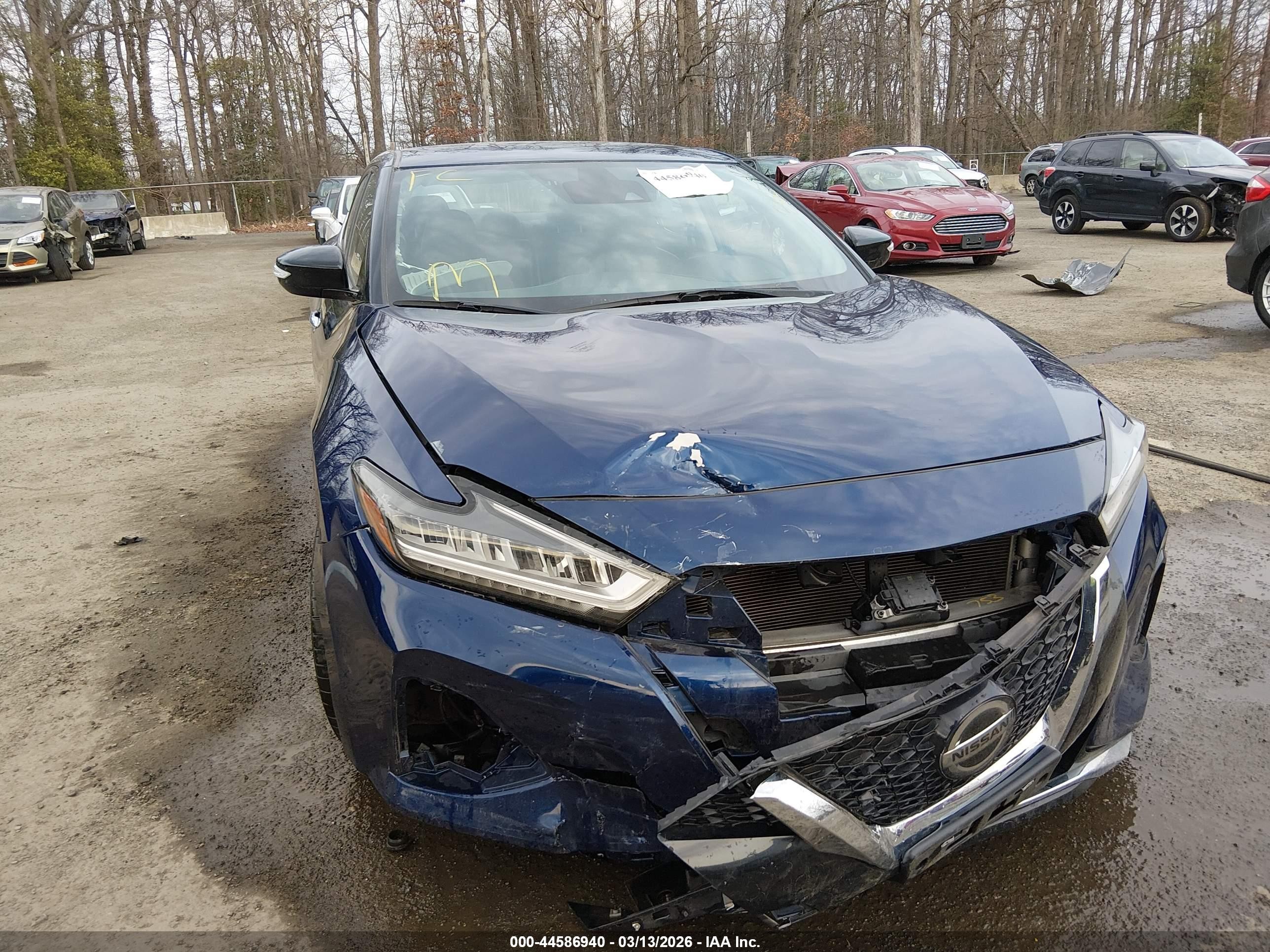 2021 Nissan Maxima Sv Xtronic Cvt Blue vin: 1N4AA6CVXMC512872