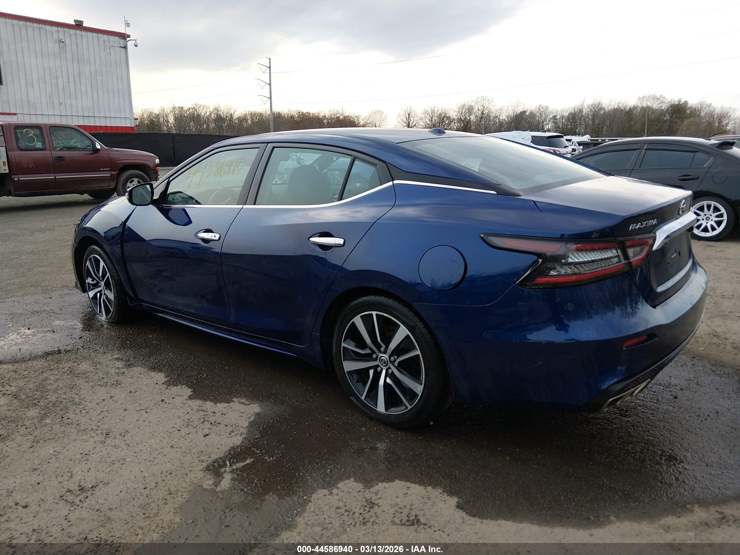 2021 Nissan Maxima Sv Xtronic Cvt Blue vin: 1N4AA6CVXMC512872