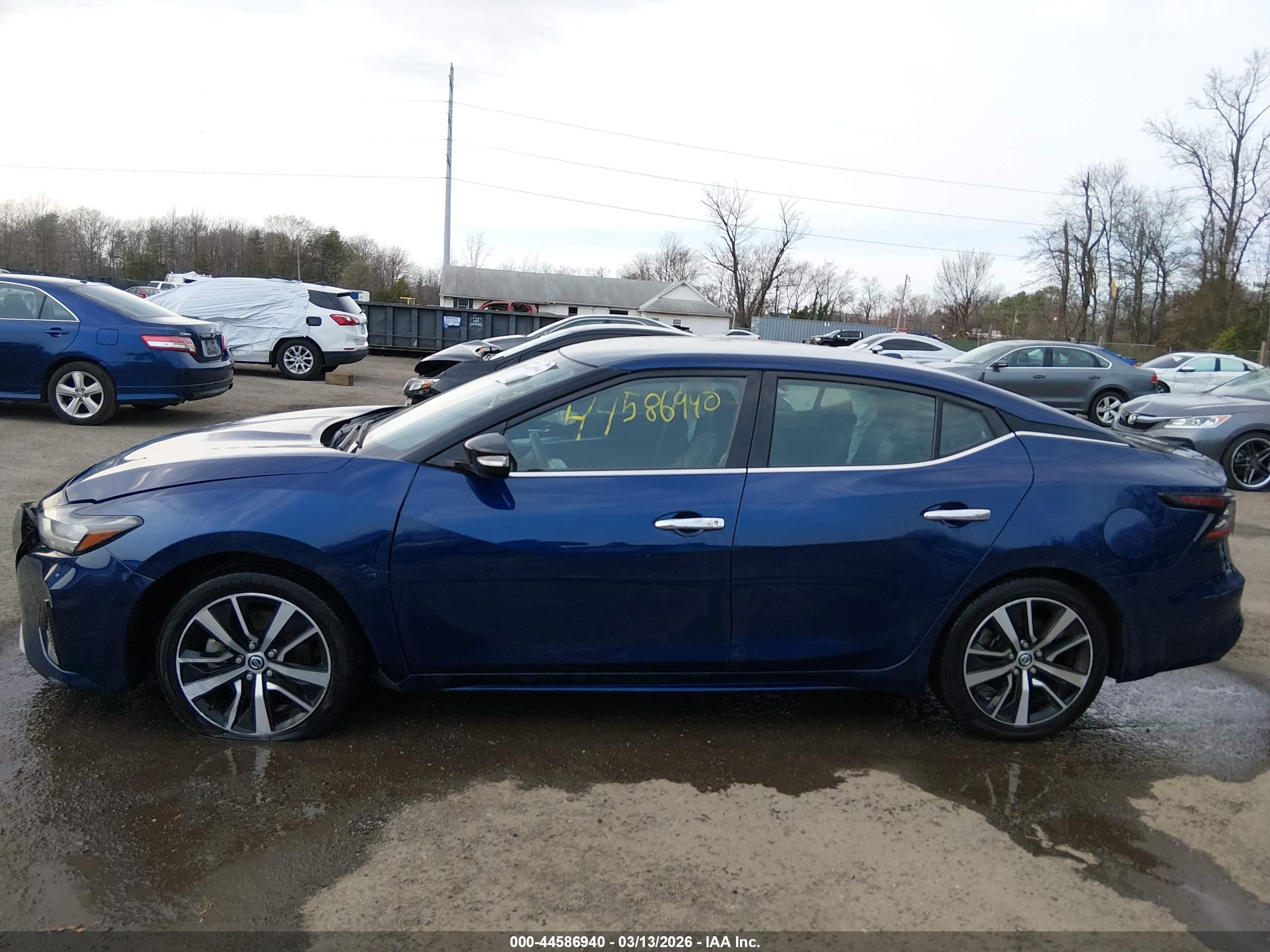 2021 Nissan Maxima Sv Xtronic Cvt Blue vin: 1N4AA6CVXMC512872