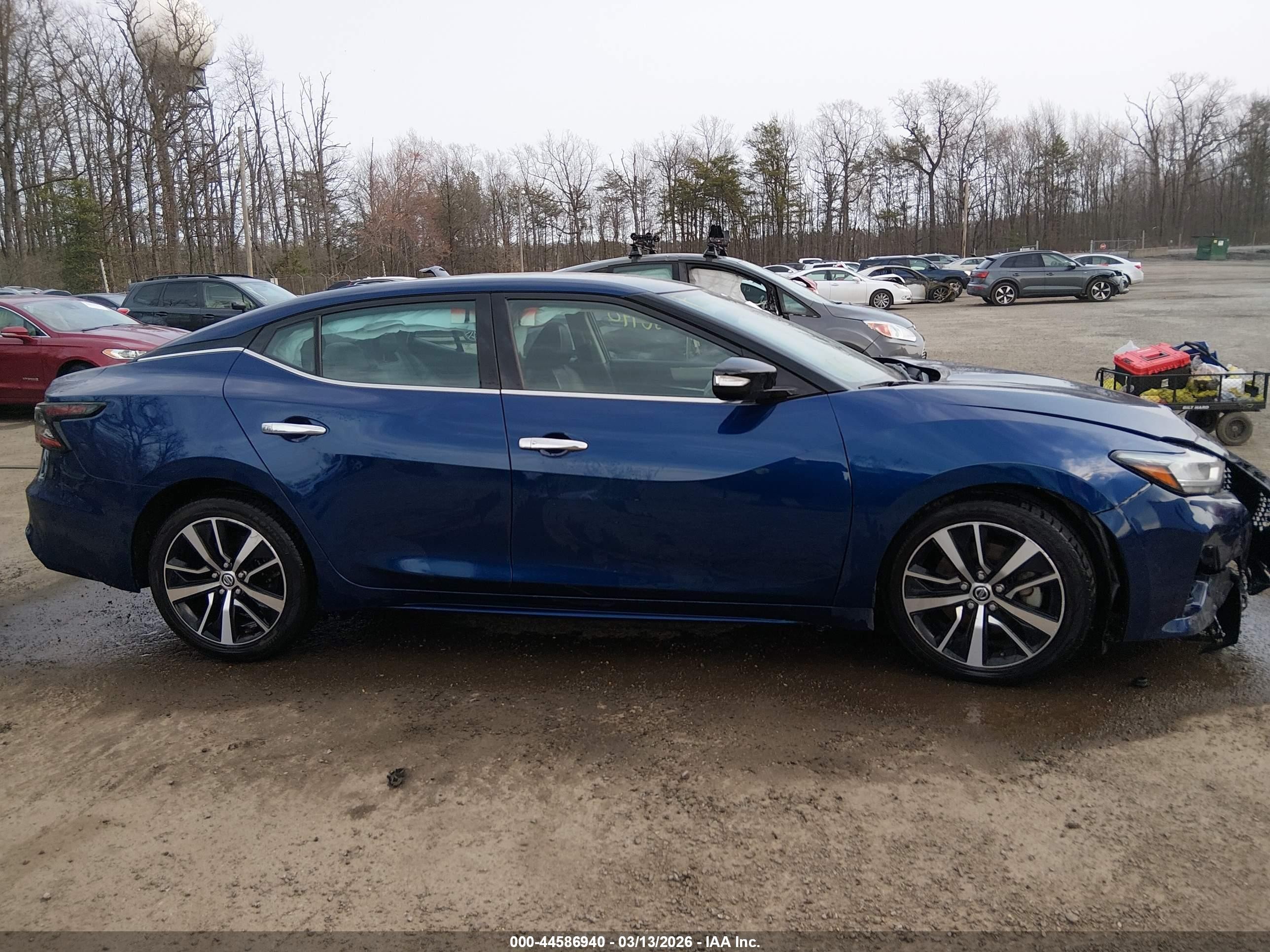 2021 Nissan Maxima Sv Xtronic Cvt Blue vin: 1N4AA6CVXMC512872