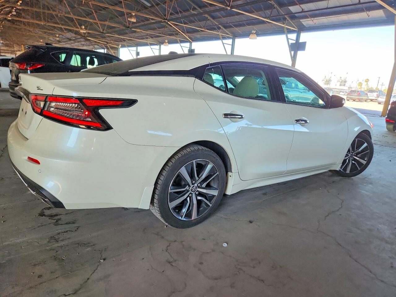 2020 Nissan Maxima Sl Белый vin: 1N4AA6DV4LC362979