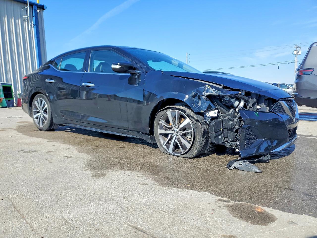 2020 Nissan Maxima Sl Black vin: 1N4AA6DV5LC381461