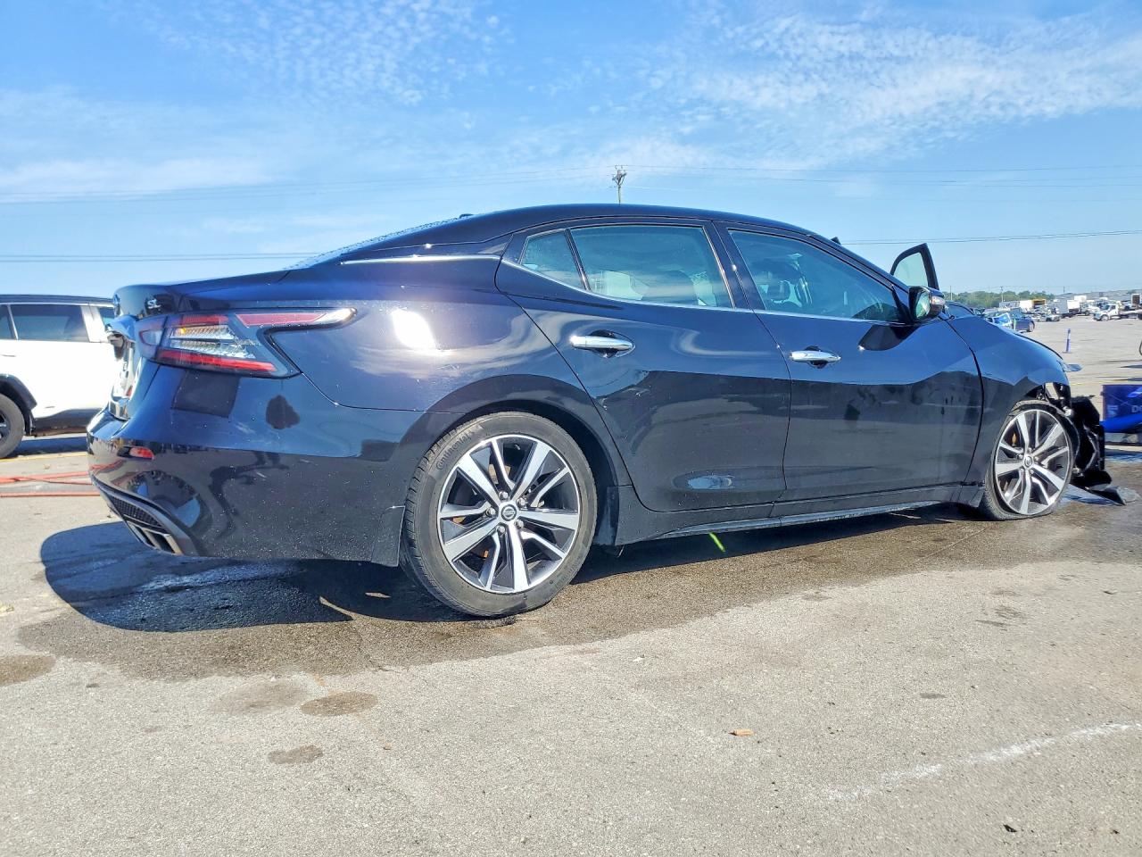 2020 Nissan Maxima Sl Black vin: 1N4AA6DV5LC381461