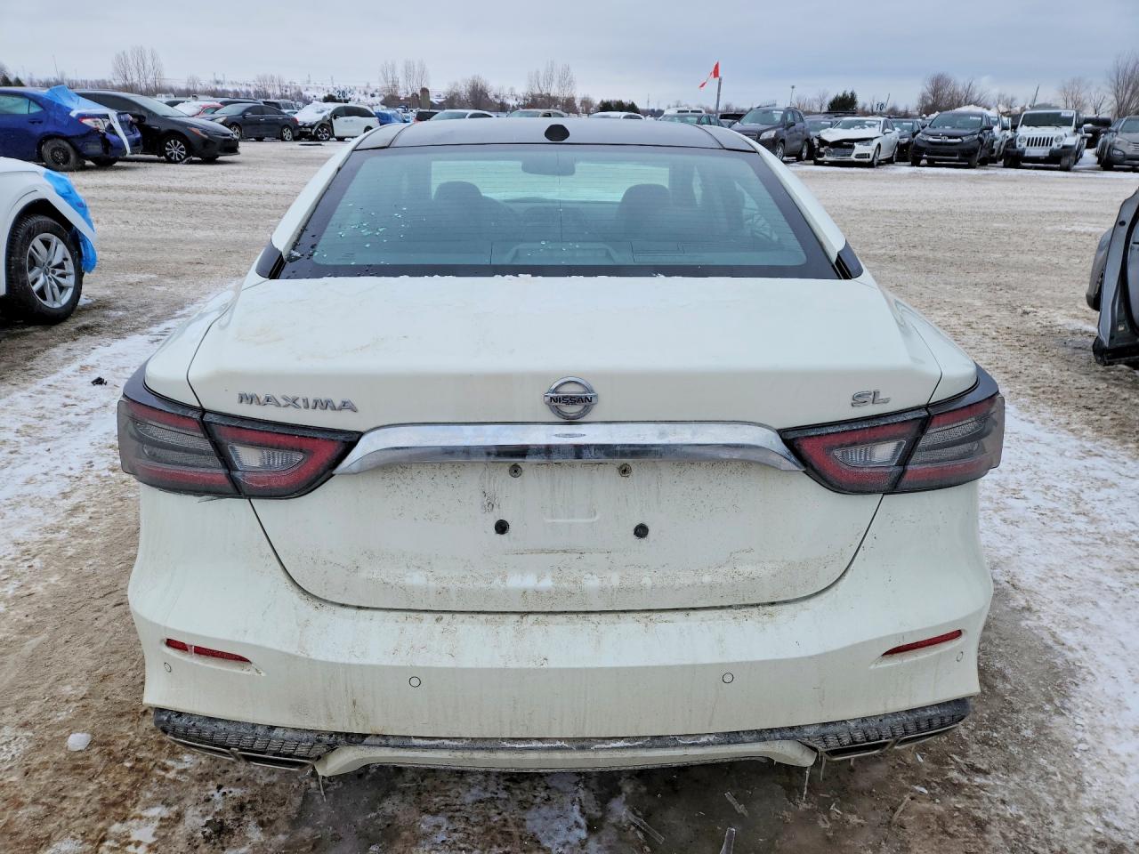 2021 Nissan Maxima Sl White vin: 1N4AA6DV7MC512505