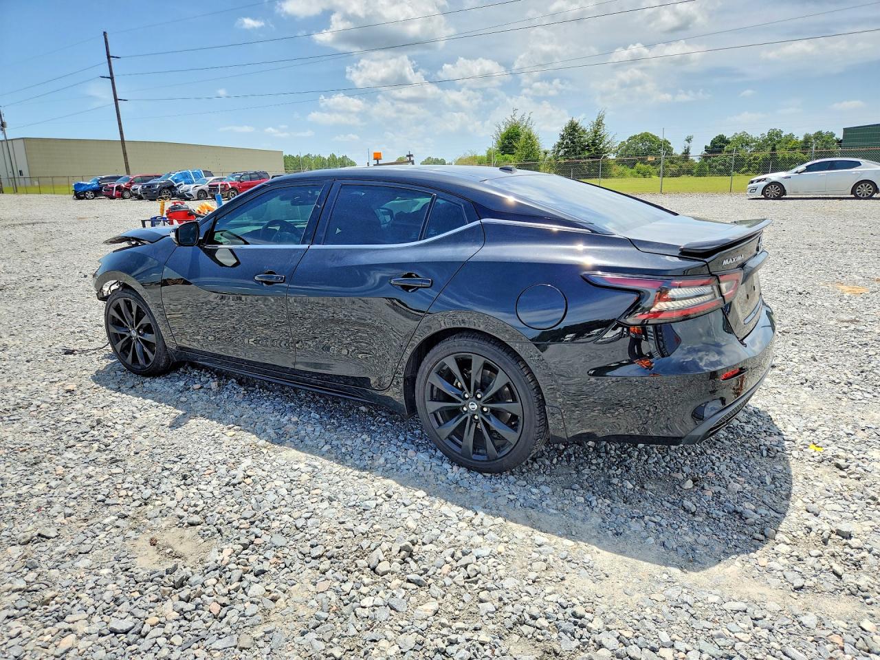 2021 Nissan Maxima Sr Black vin: 1N4AA6EV2MC515133