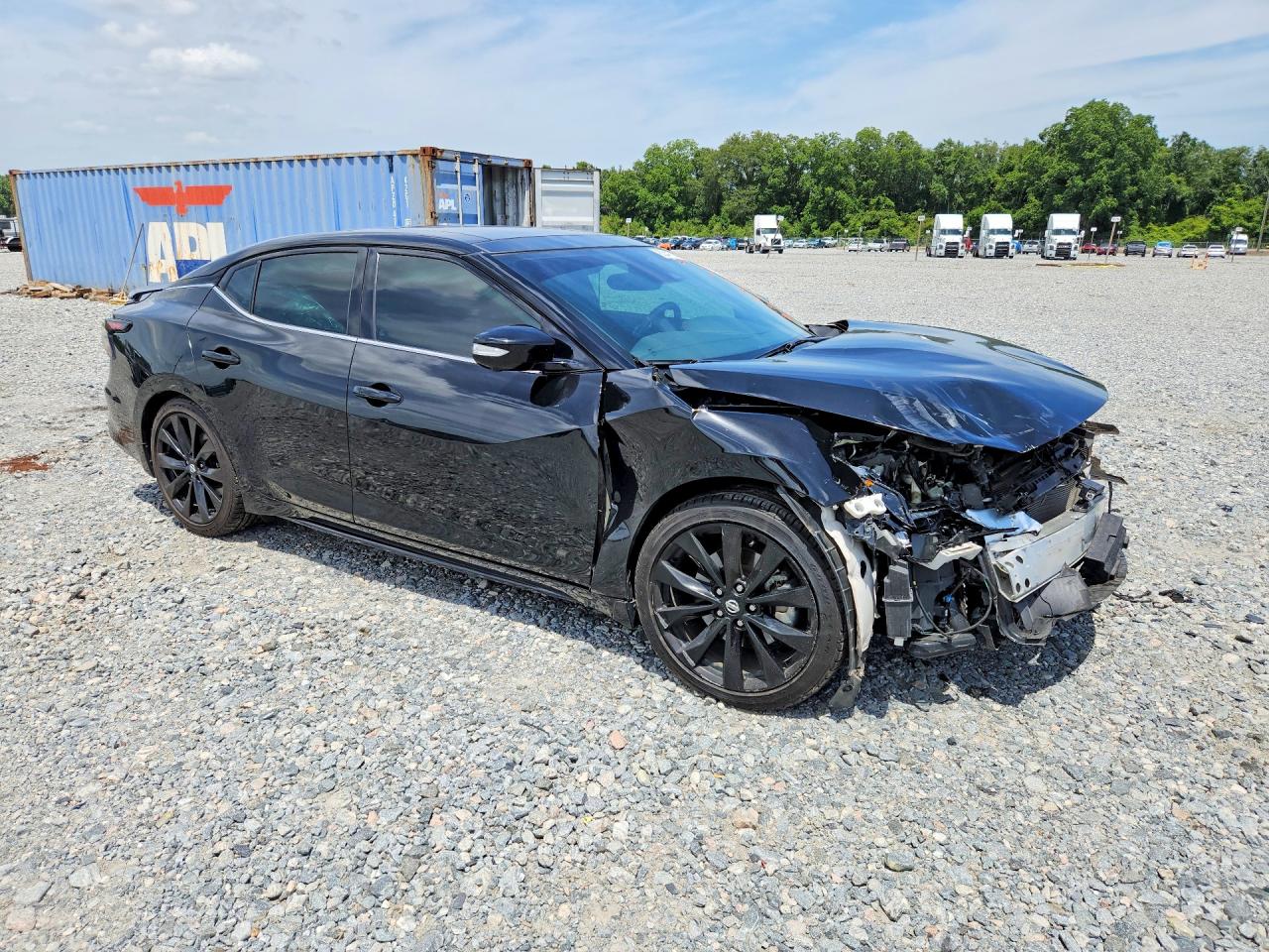 2021 Nissan Maxima Sr Black vin: 1N4AA6EV2MC515133