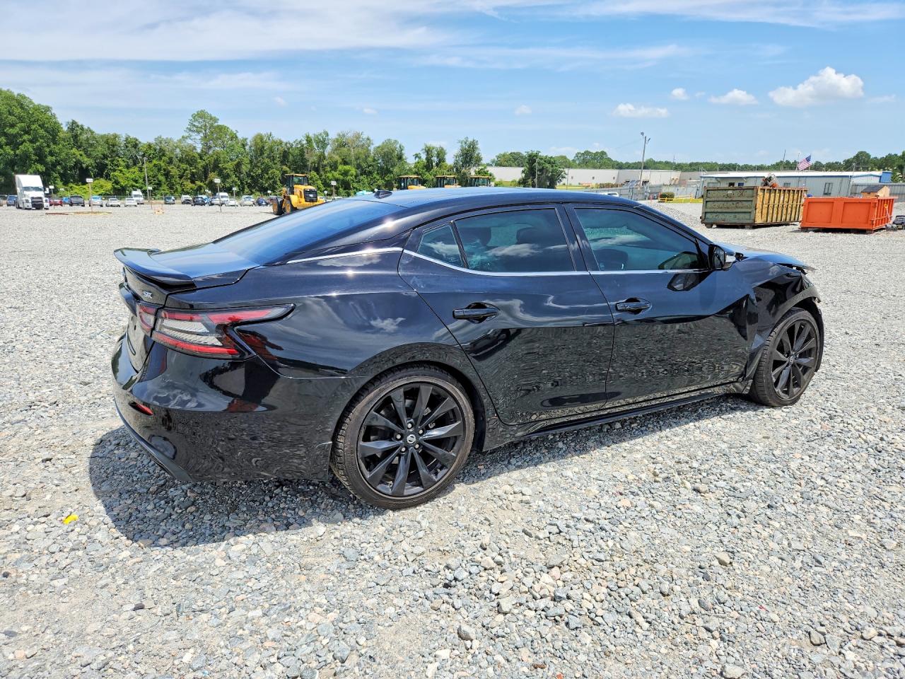 2021 Nissan Maxima Sr Black vin: 1N4AA6EV2MC515133