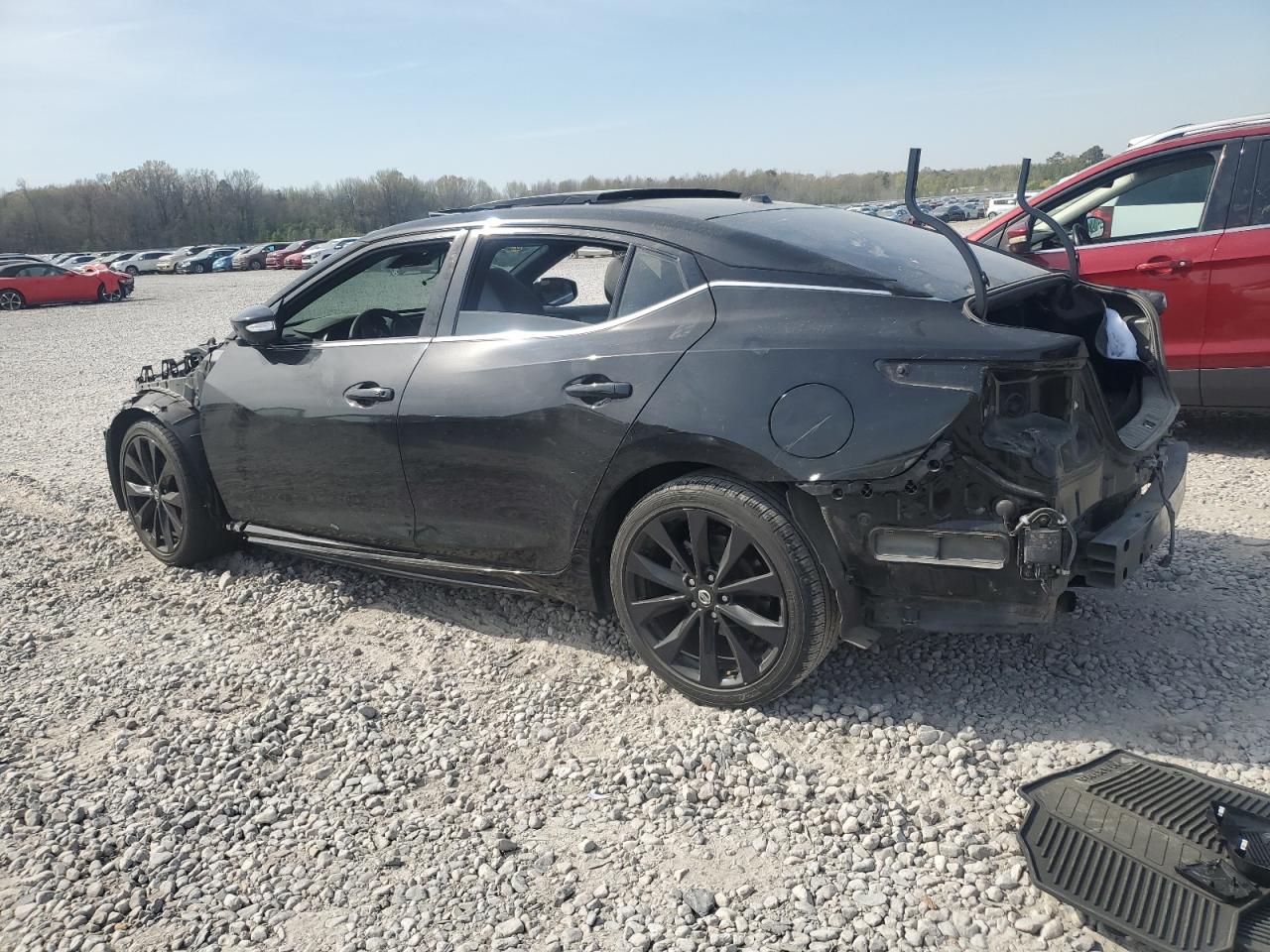 2022 Nissan Maxima Sr Black vin: 1N4AA6EV2NC508748