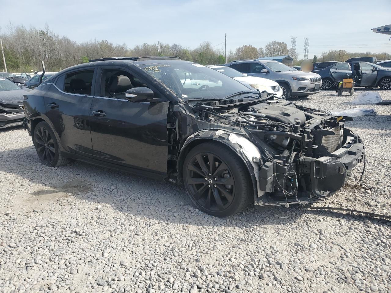 2022 Nissan Maxima Sr Black vin: 1N4AA6EV2NC508748