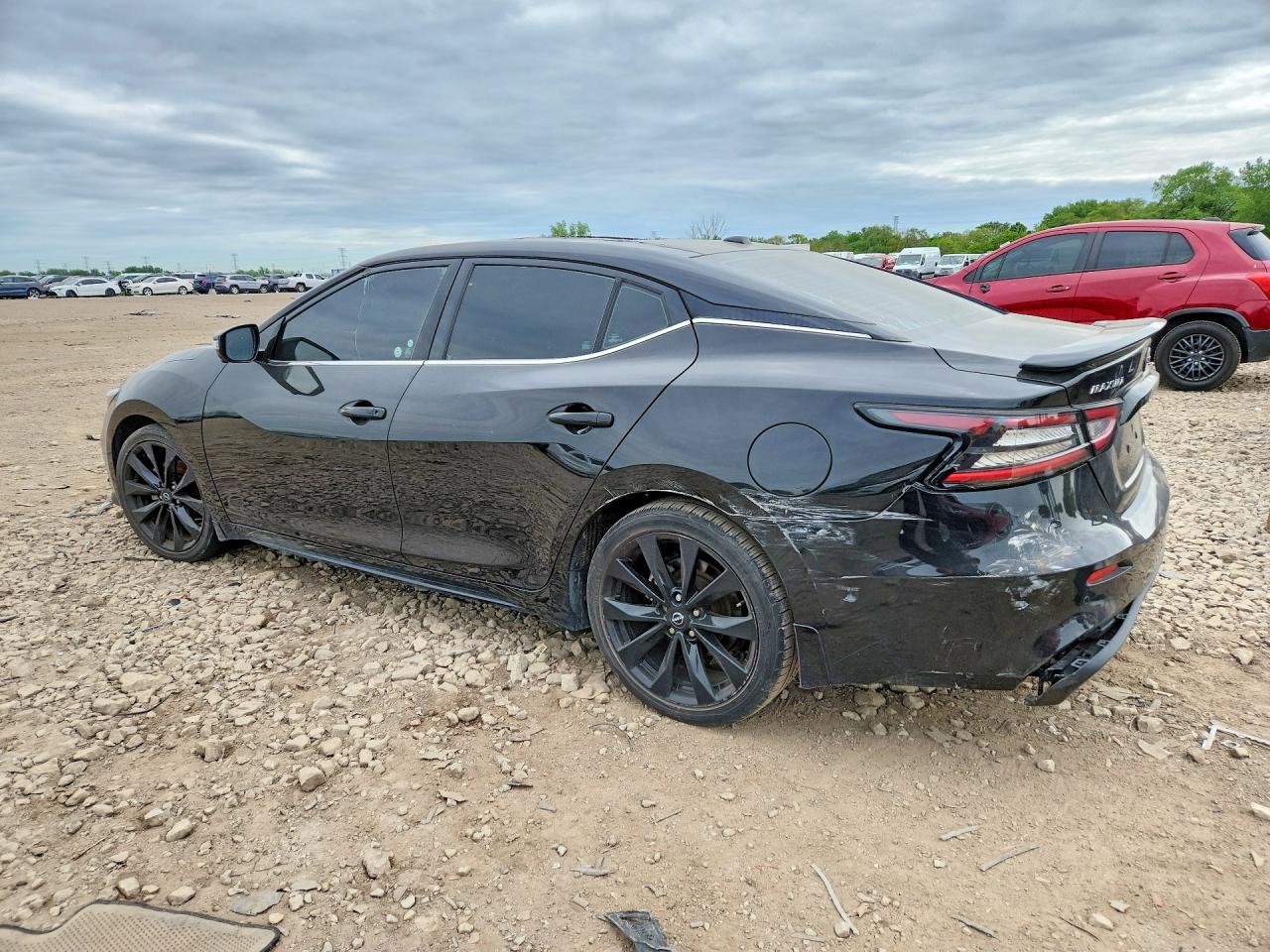 2023 Nissan Maxima Sr Black vin: 1N4AA6EV2PC503049