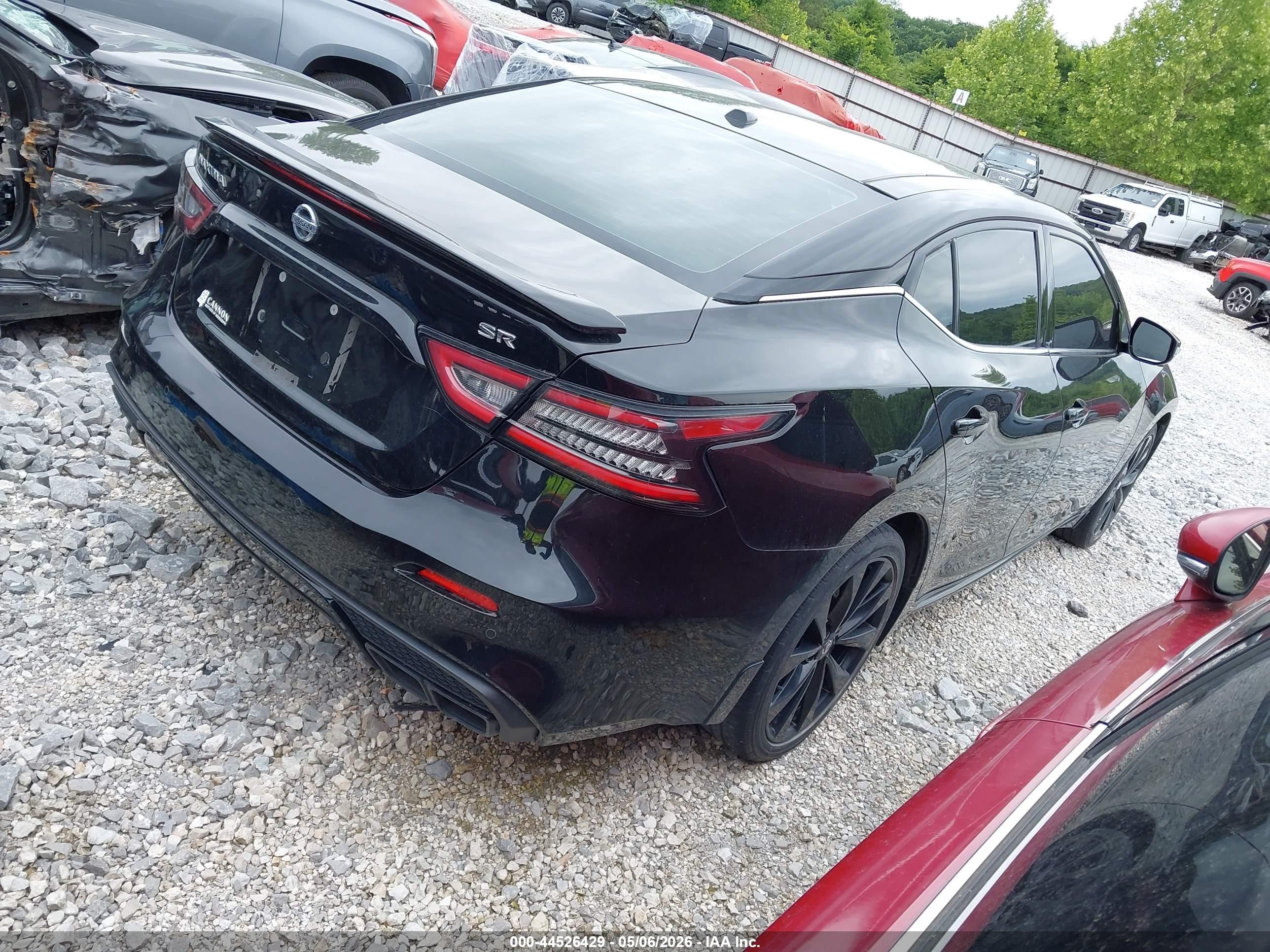 2022 Nissan Maxima Sr Xtronic Cvt Black vin: 1N4AA6EV3NC507785