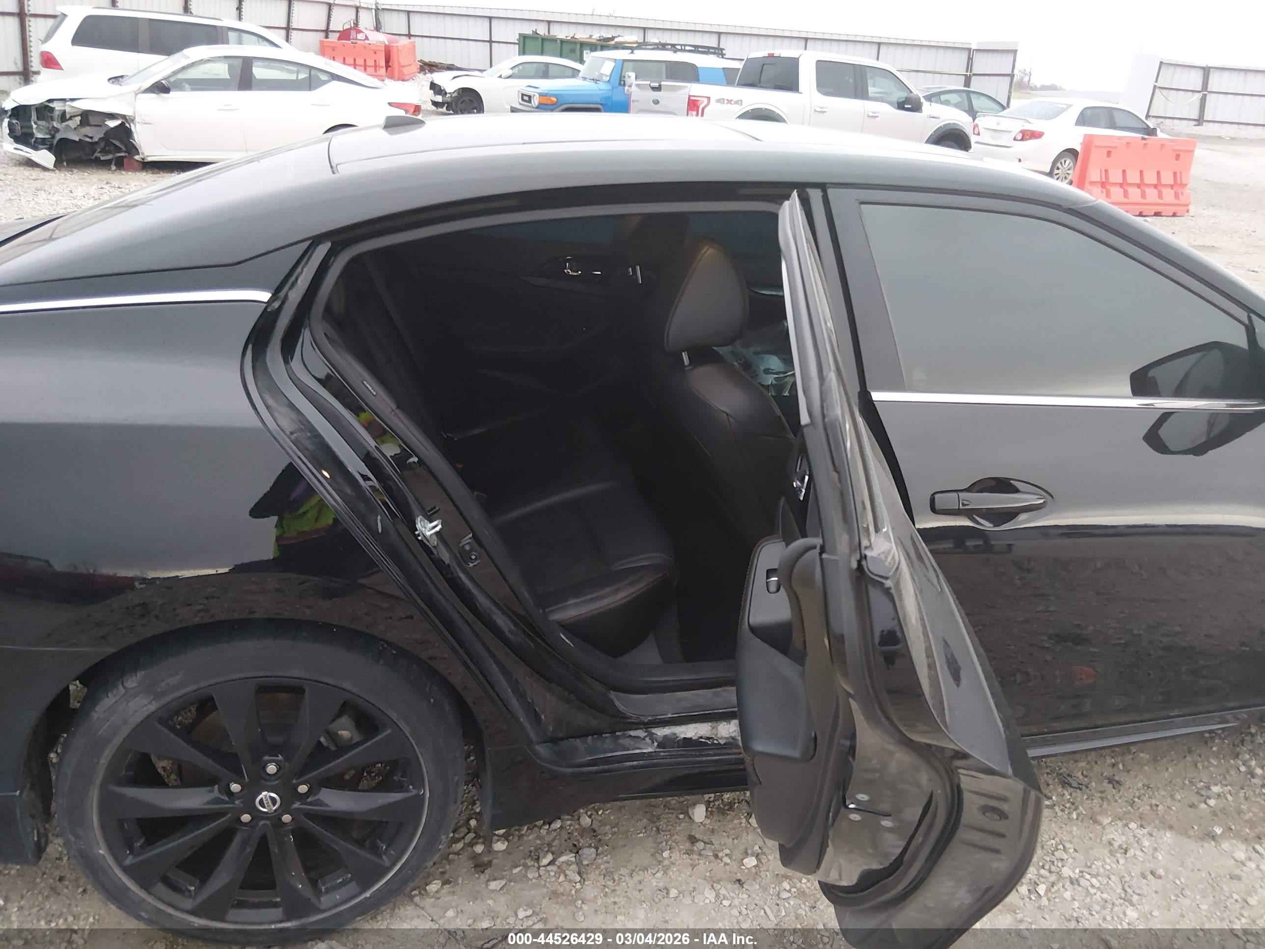 2022 Nissan Maxima Sr Xtronic Cvt Black vin: 1N4AA6EV3NC507785