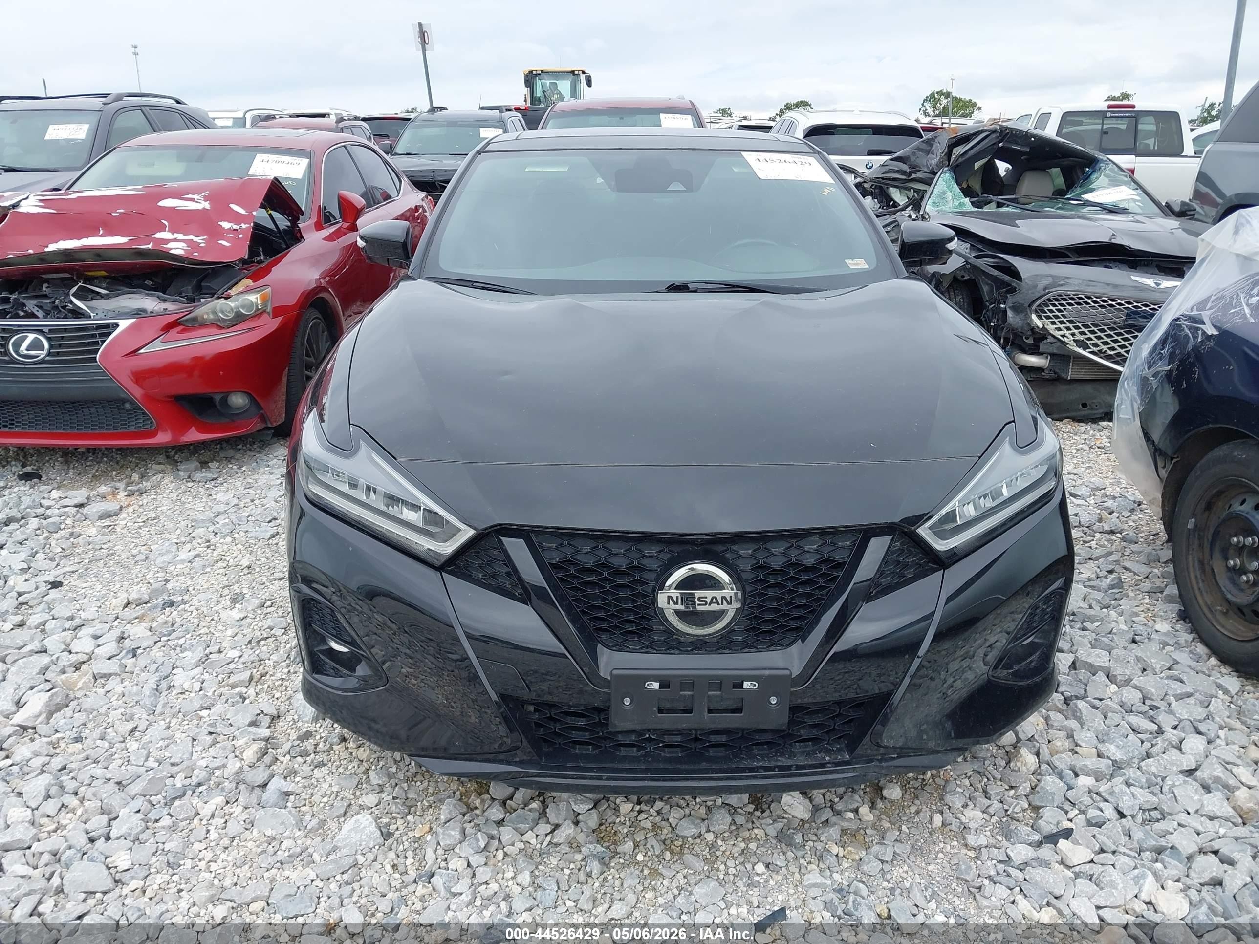 2022 Nissan Maxima Sr Xtronic Cvt Black vin: 1N4AA6EV3NC507785
