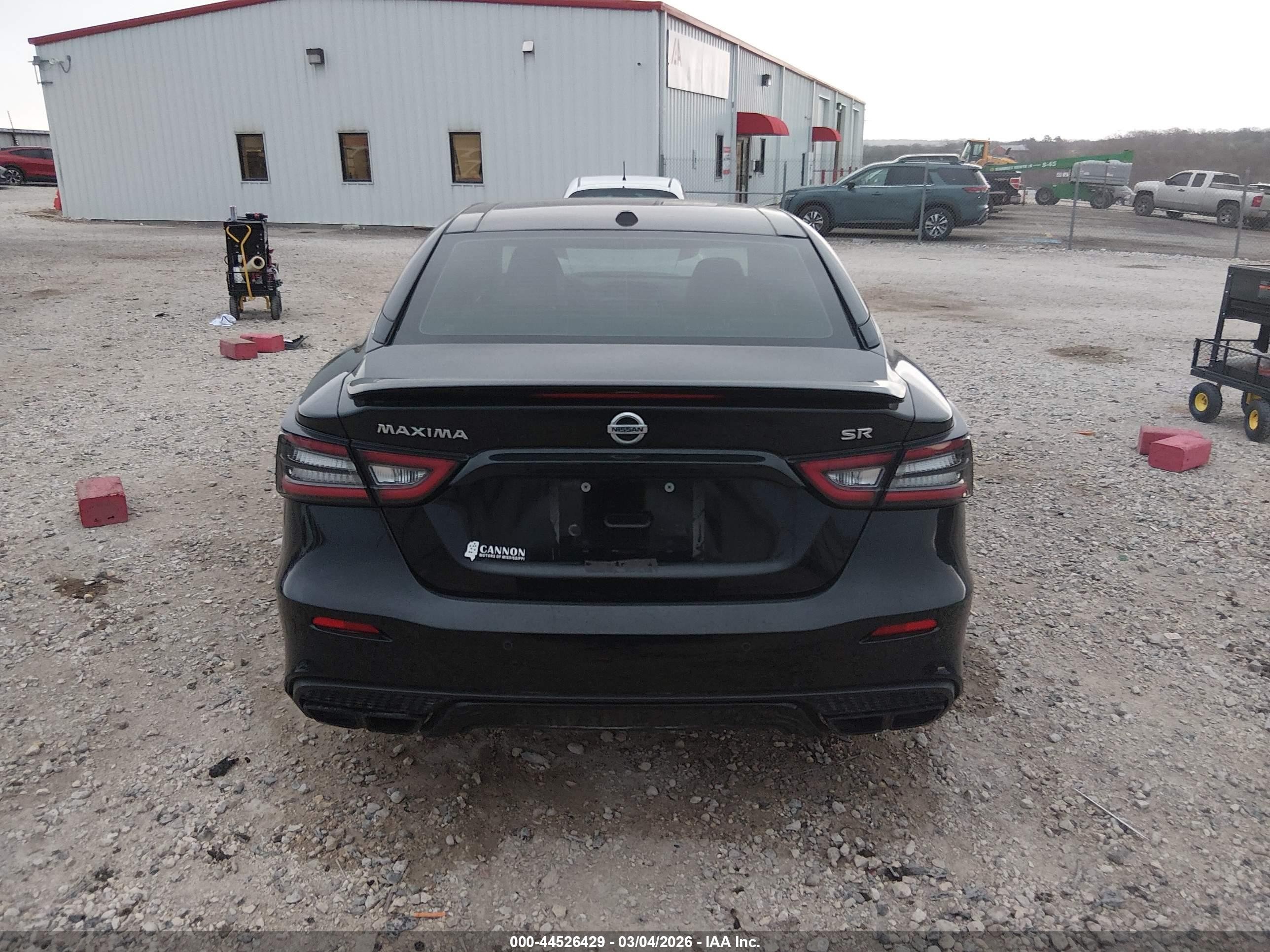 2022 Nissan Maxima Sr Xtronic Cvt Black vin: 1N4AA6EV3NC507785